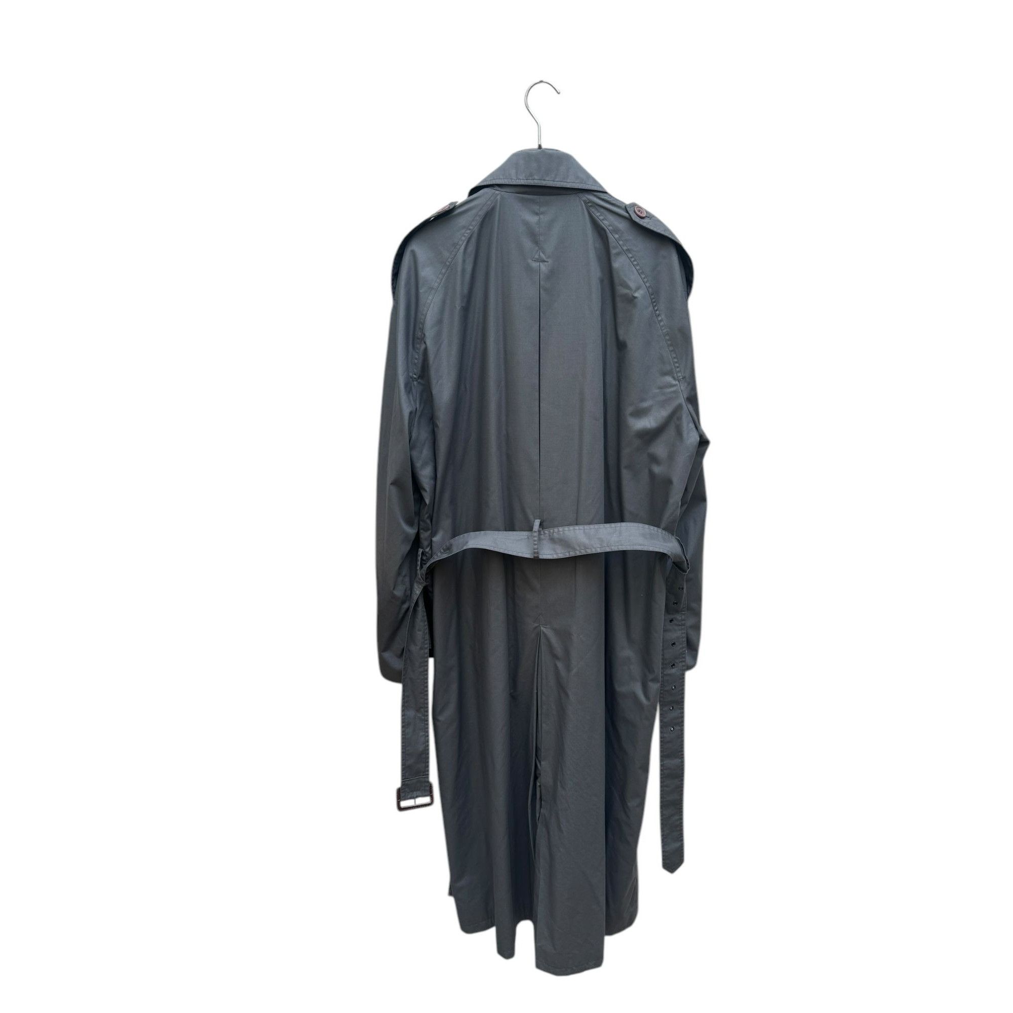 Yves Saint Laurent Grey Belted Coat Size US L / EU 52-54 / 3 - 5 Thumbnail