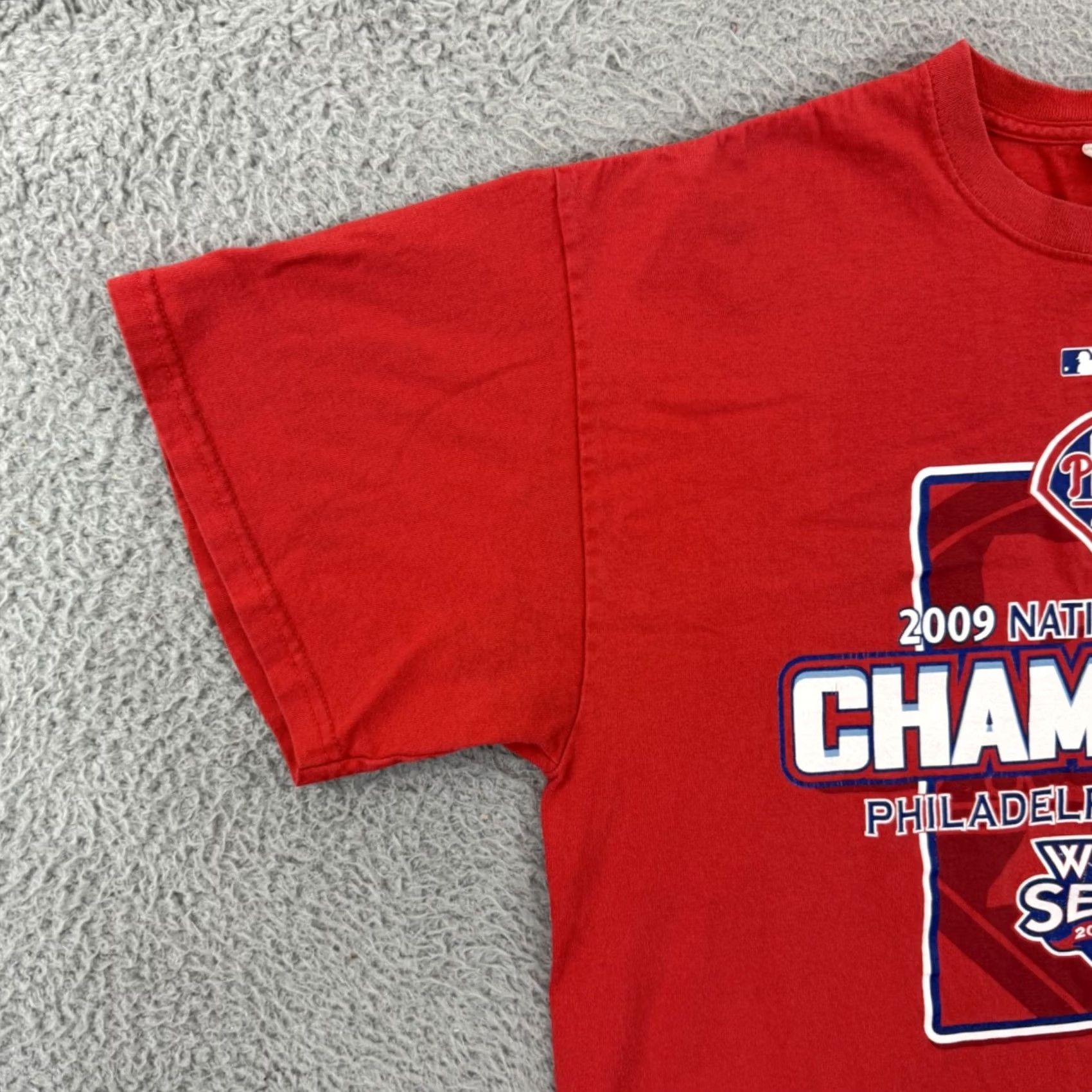 Delta VINTAGE Philadelphia Phillies Shirt Large MLB World Series Y2K Short Sleeve Mens Size US L / EU 52-54 / 3 - 4 Thumbnail