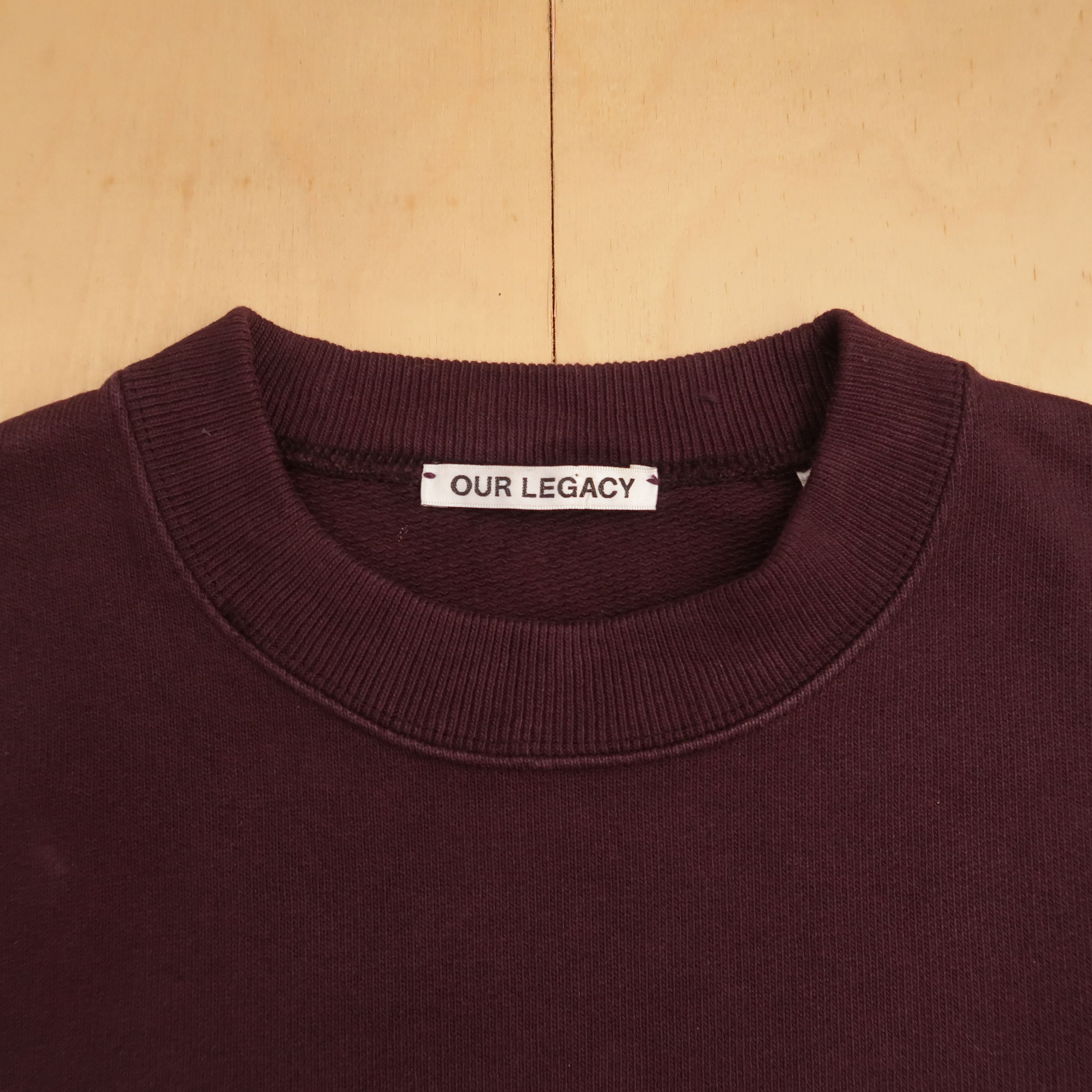 Our Legacy Our Legacy First Sweat Maroon Sweatshirt Size US S / EU 44-46 / 1 - 3 Thumbnail