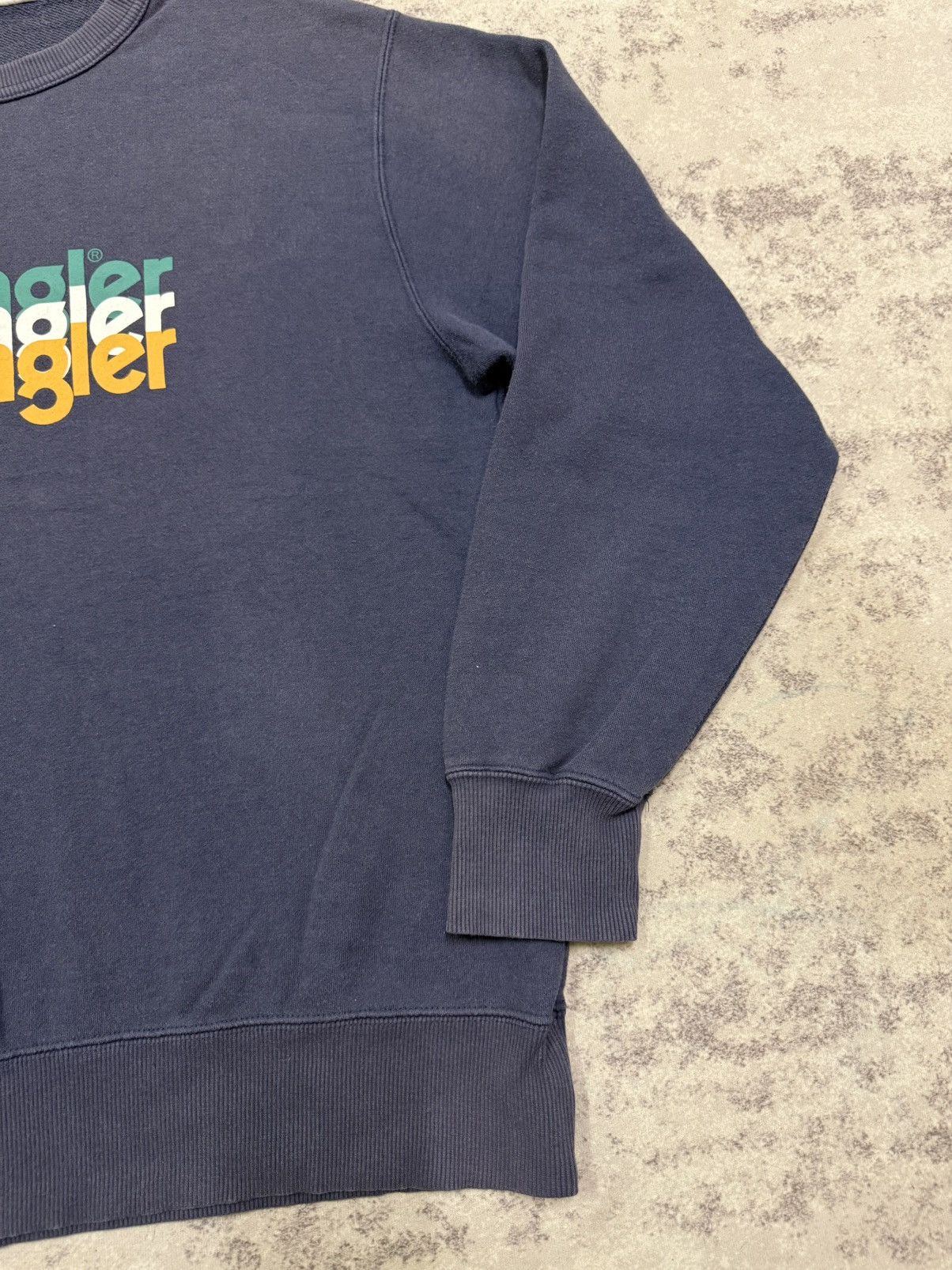 Wrangler Sun faded🔥Vintage Wrangler Biglogo Crewneck Sweatshirt Size US M / EU 48-50 / 2 - 5 Thumbnail