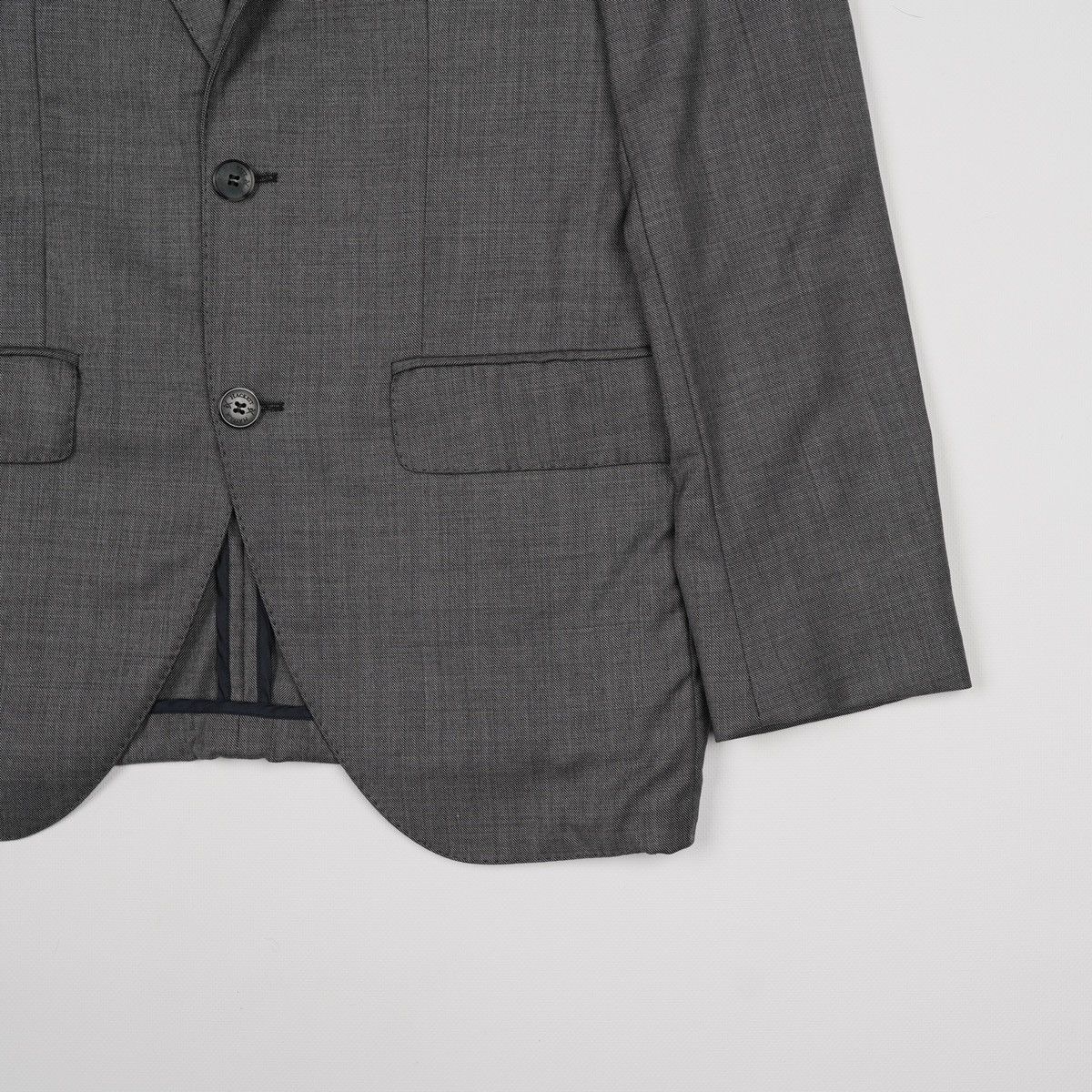 Hackett × Loro Piana Hackett Loro Piana Suit Grey Blazer Jacket Size 38R - 2 Thumbnail