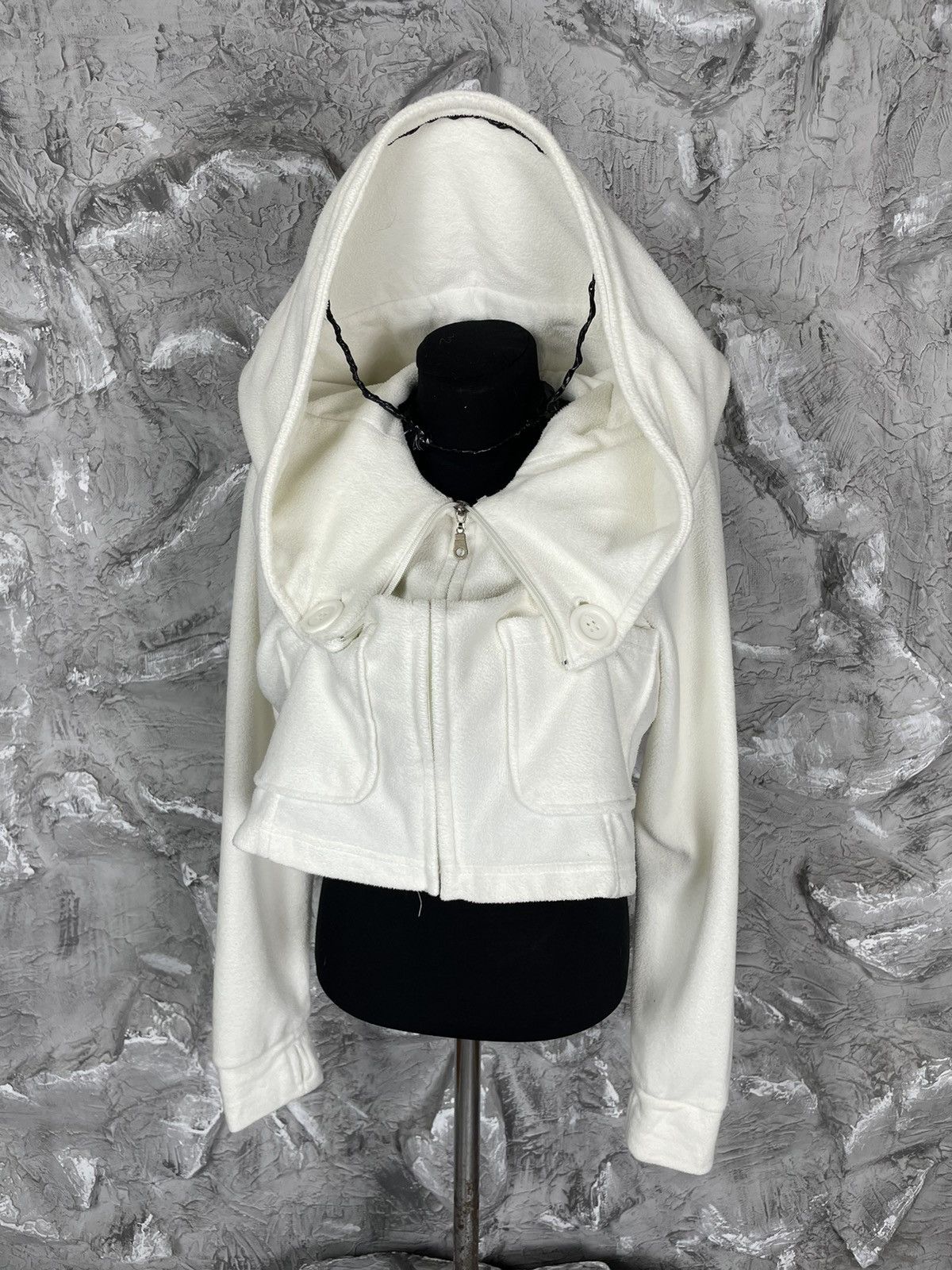 Japanese Brand Y2K Huuuge Hood Huge Buttons Hoodie LGB Japanese Style Size US M / EU 48-50 / 2 - 4 Thumbnail