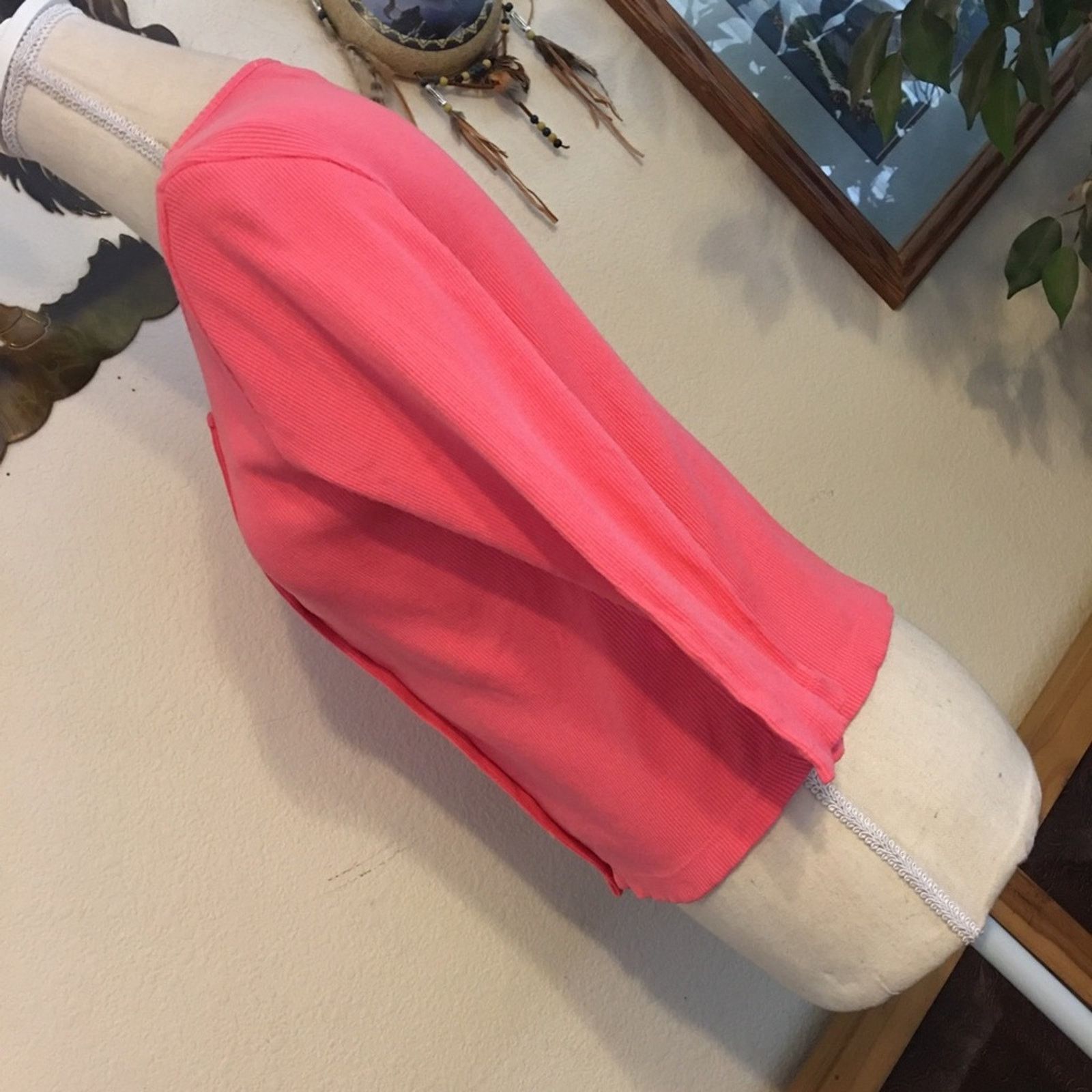 Vintage Vintage 80s Moda Int’l pink button front top Size S / US 4 / IT 40 - 4 Thumbnail