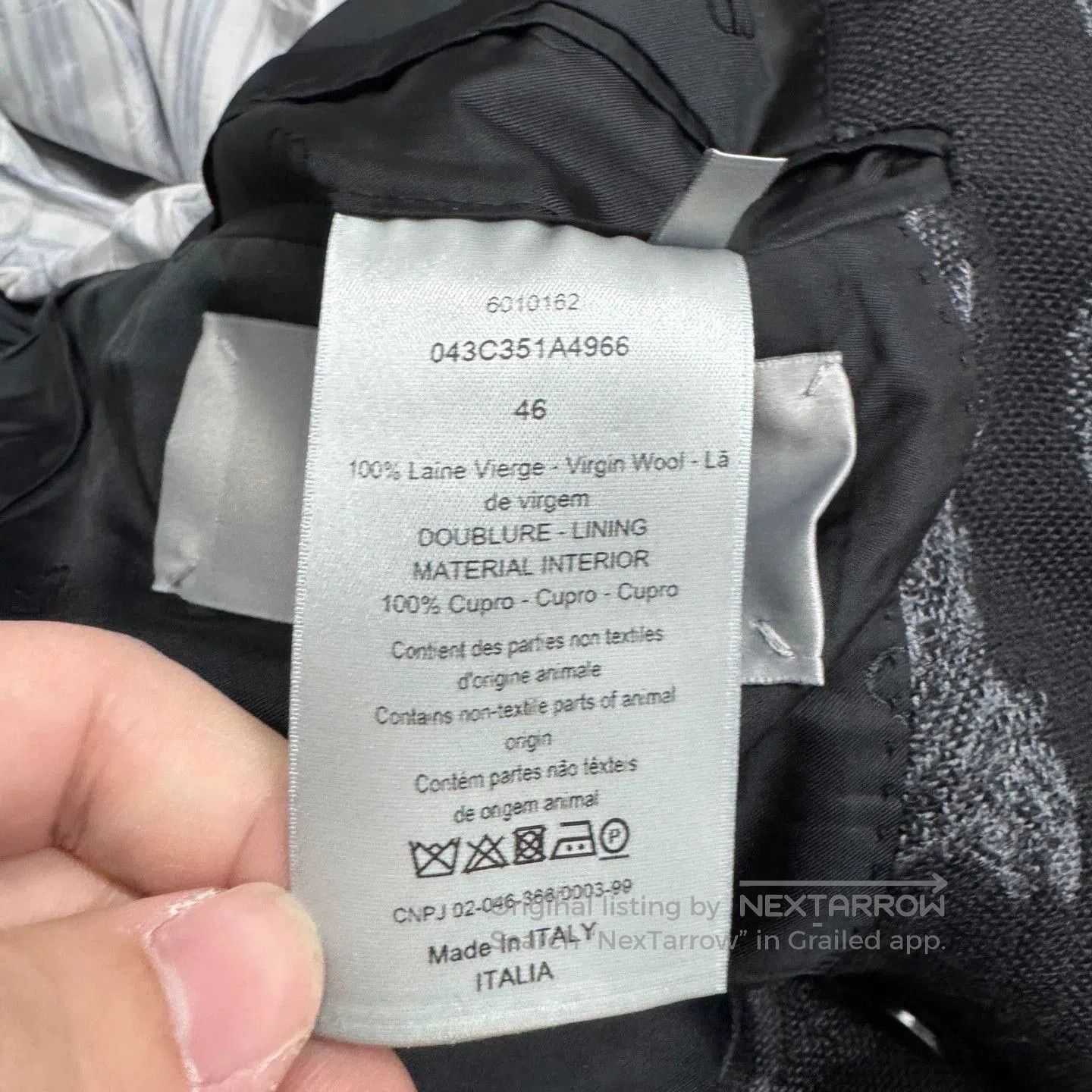 Dior Black Long Coat with Ornate Pattern . Size US S / EU 44-46 / 1 - 3 Thumbnail