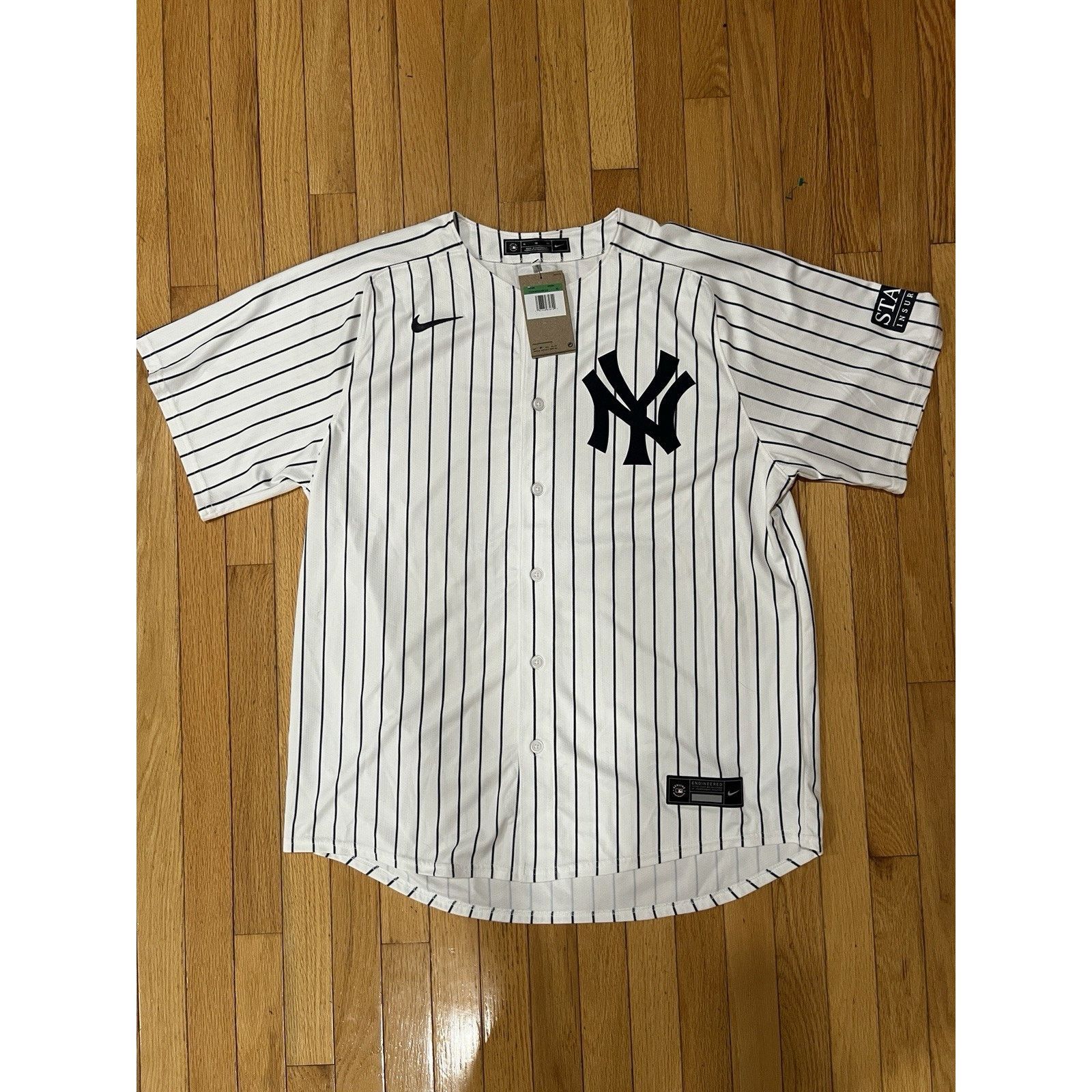 Nike Authentic NY Yankees MLB Baseball Pinstripe Jersey