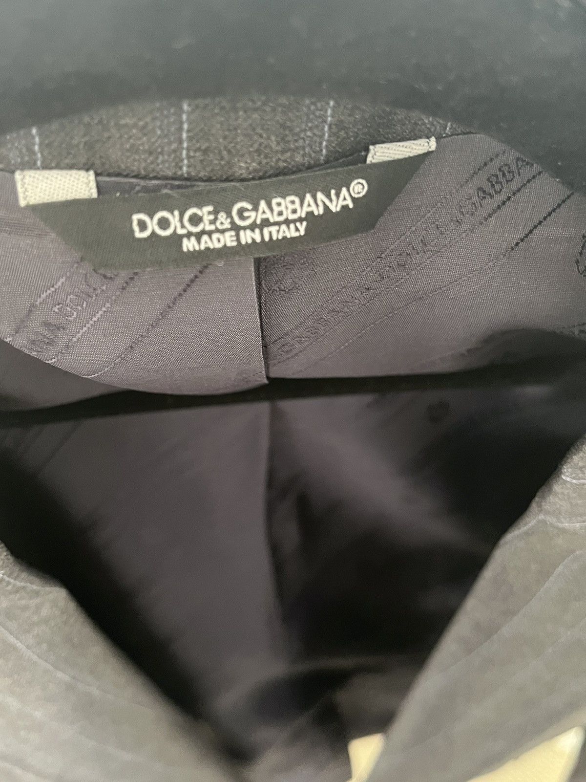 Dolce & Gabbana Dolce Gabbana Dark Grey Stripe Blazer in perfect condition Size 40R - 4 Thumbnail