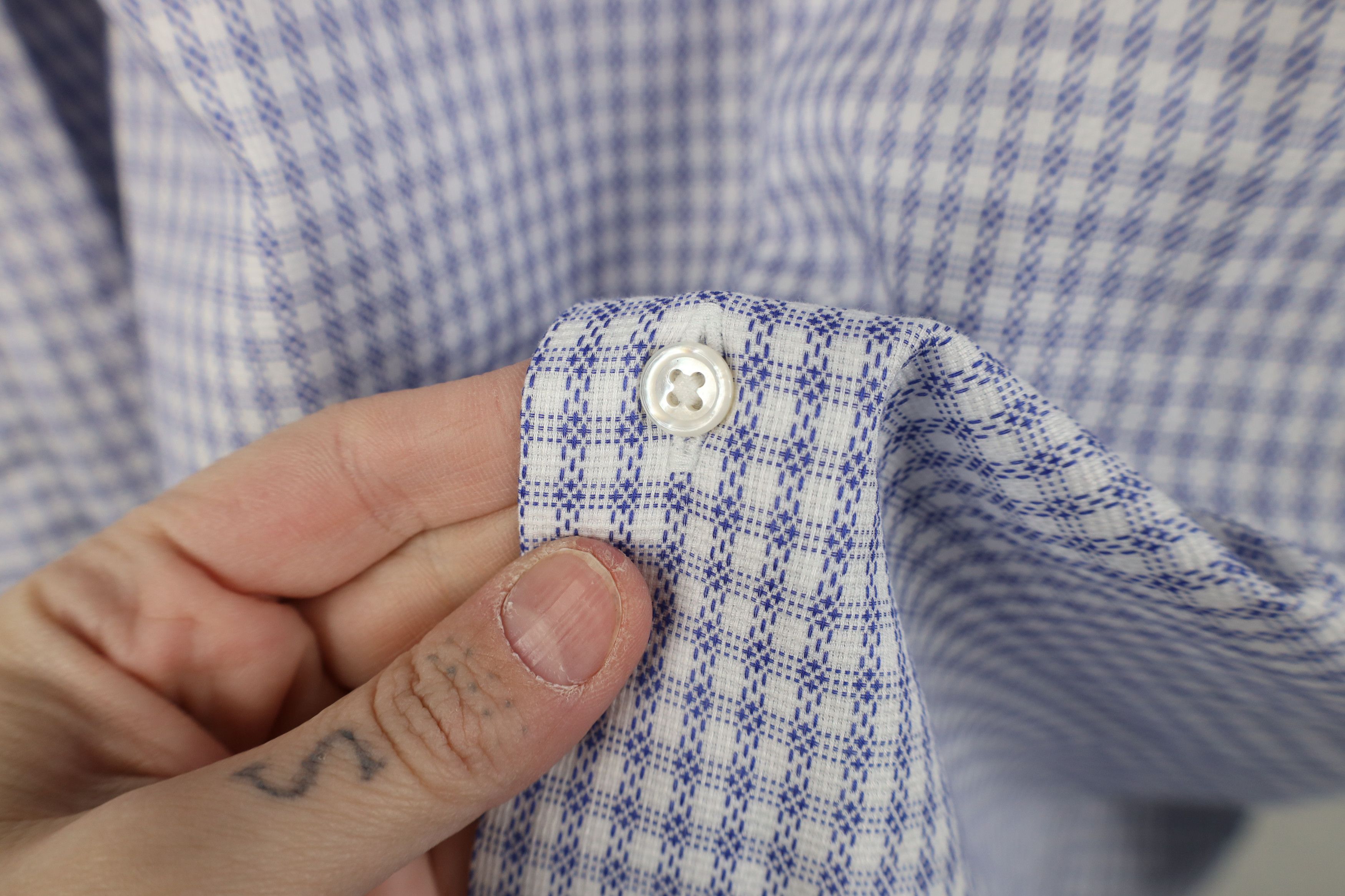 Brooks Brothers Brooks Brothers Thomas Mason Fit Luxury Button Shirt Plaid Size US L / EU 52-54 / 3 - 4 Thumbnail