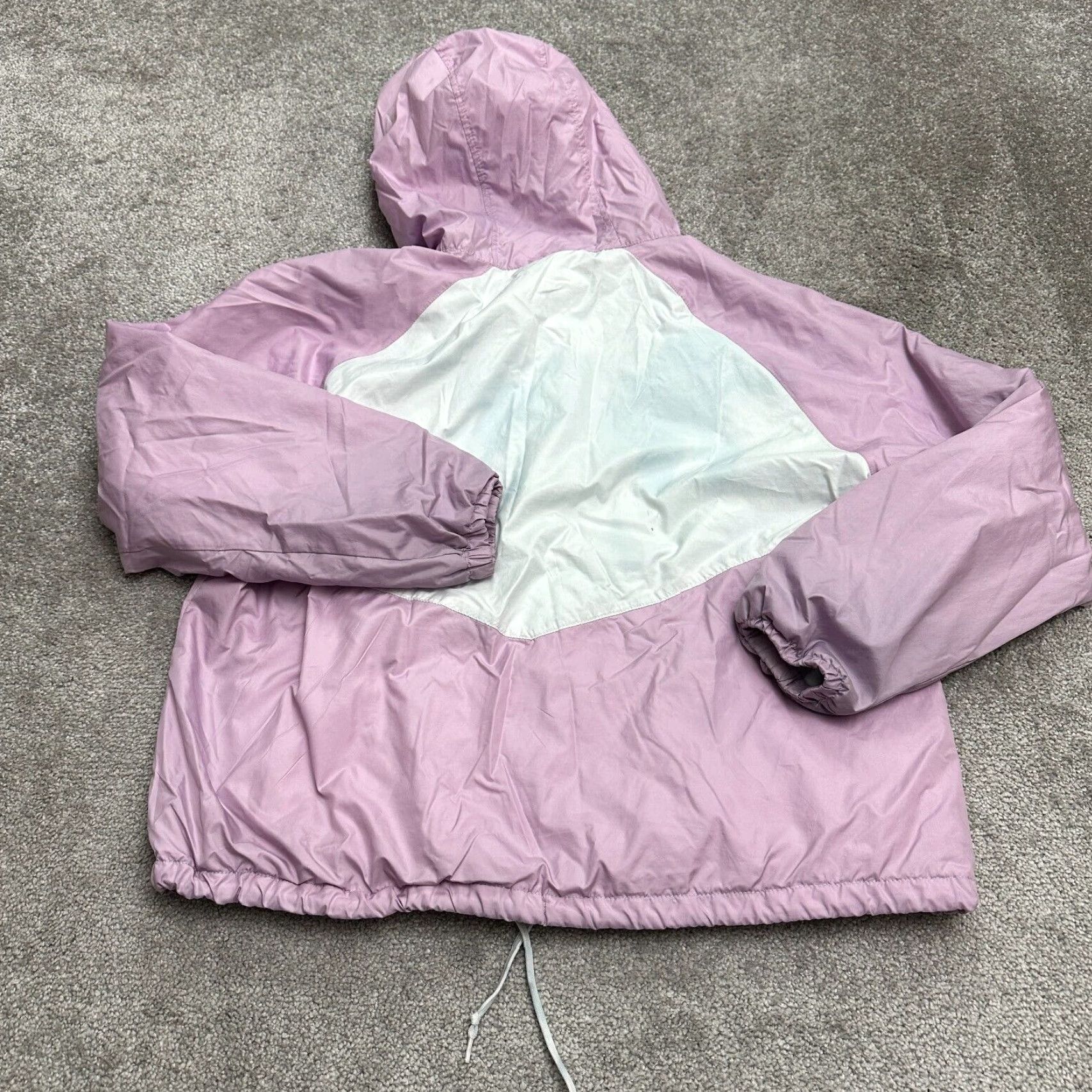 Pinko Columbia Flash Forward Windbreaker Jacket Womens XL Pink White Hoodie Full Zip Size XL / US 12-14 / IT 48-50 - 2 Thumbnail