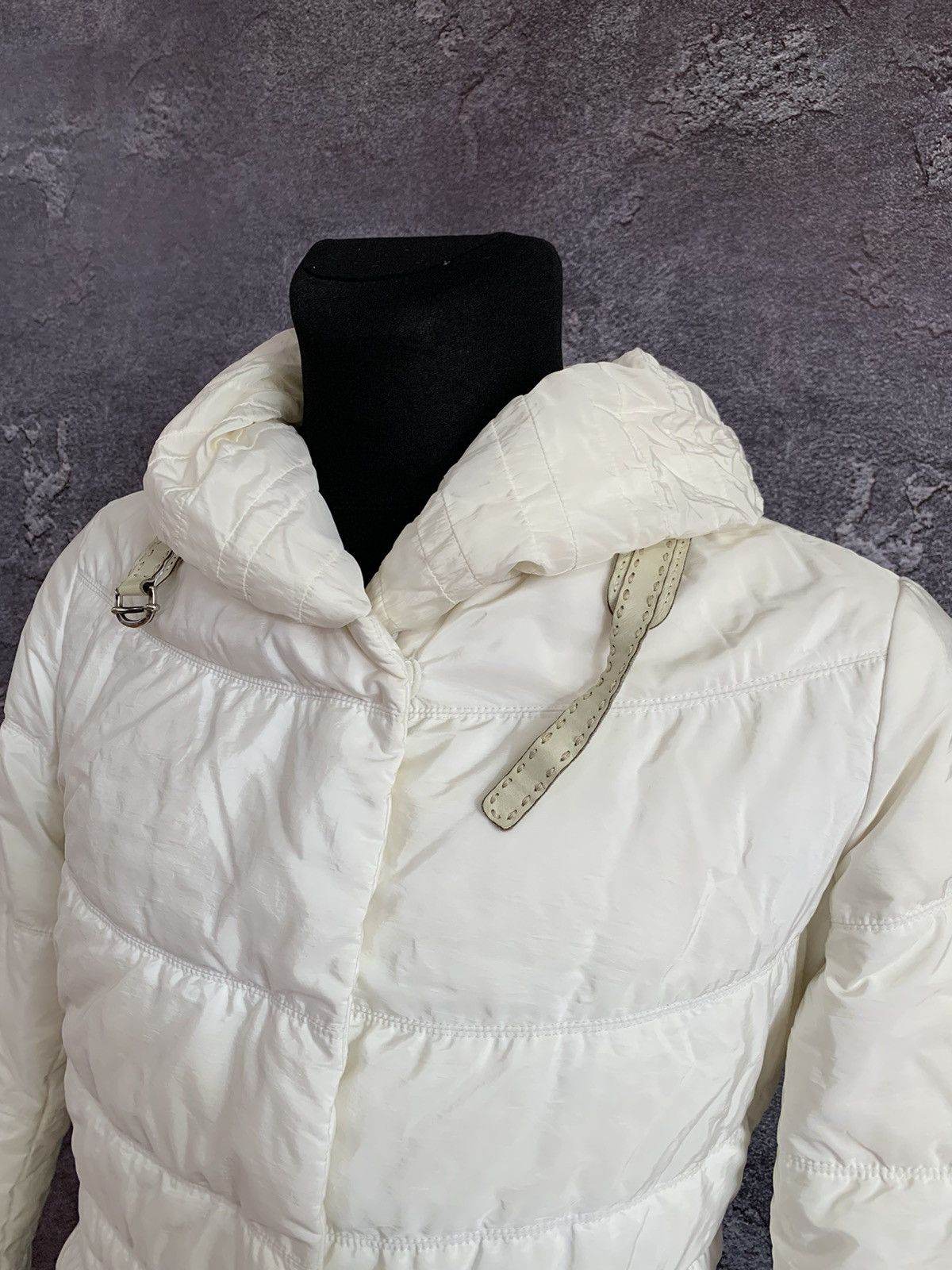 Ermanno Scervino ERMANNO SCERVINNO White Down Puffer Jacket Women’s L size Size L / US 10 / IT 46 - 4 Thumbnail