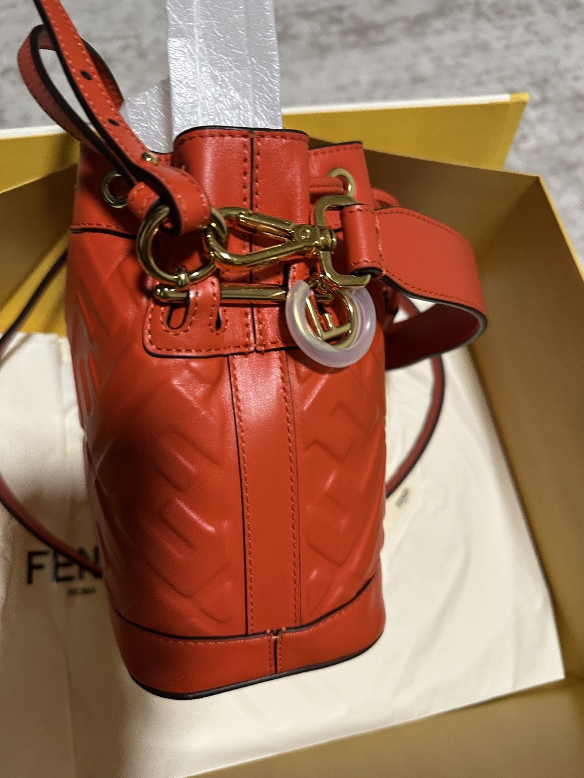 Fendi Fendi Mon Tresor Black leather mini-bag with FF motif Size ONE SIZE - 5 Thumbnail