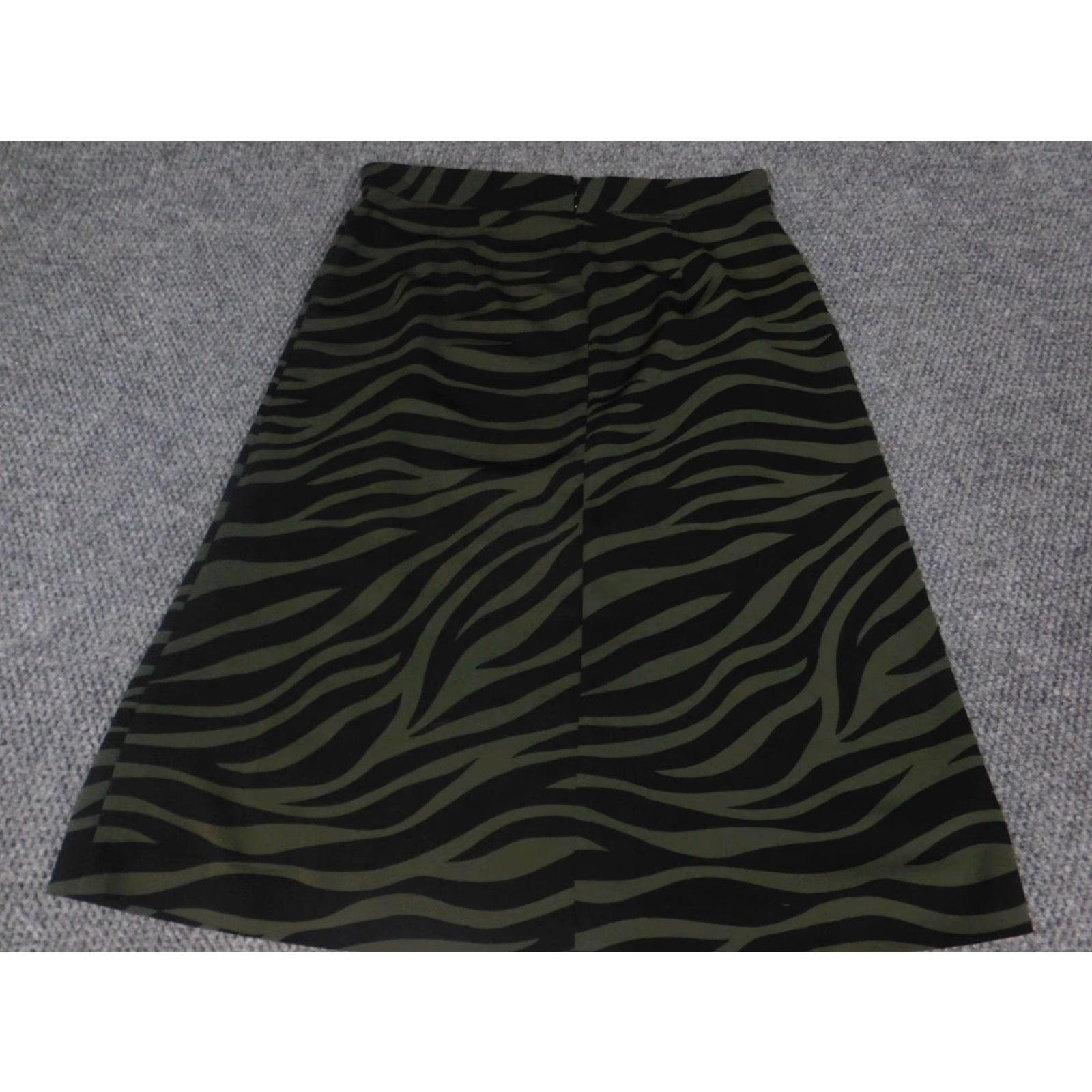 Ann Taylor Ann Taylor Skirt Womens 10 Green A-Line Knee Length Zipper Lined Knit Polyester Casual Vintage No Size 32" / US 10 / IT 46 - 6 Thumbnail