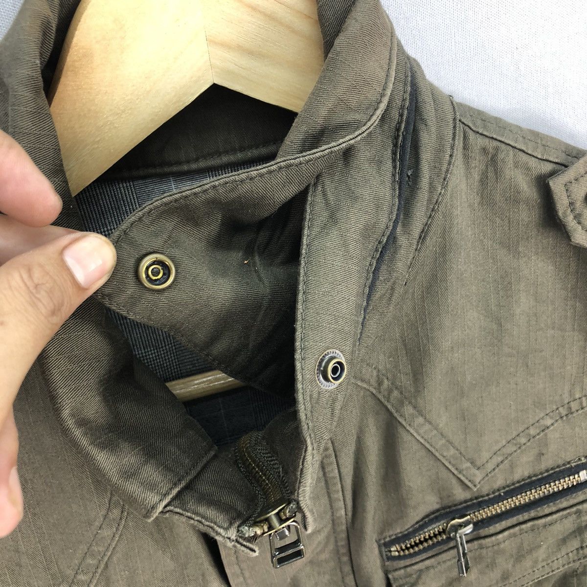 Michel Klein Vintage Michel Klein Army Tactical Jacket Size XS / US 0-2 / IT 36-38 - 7 Thumbnail