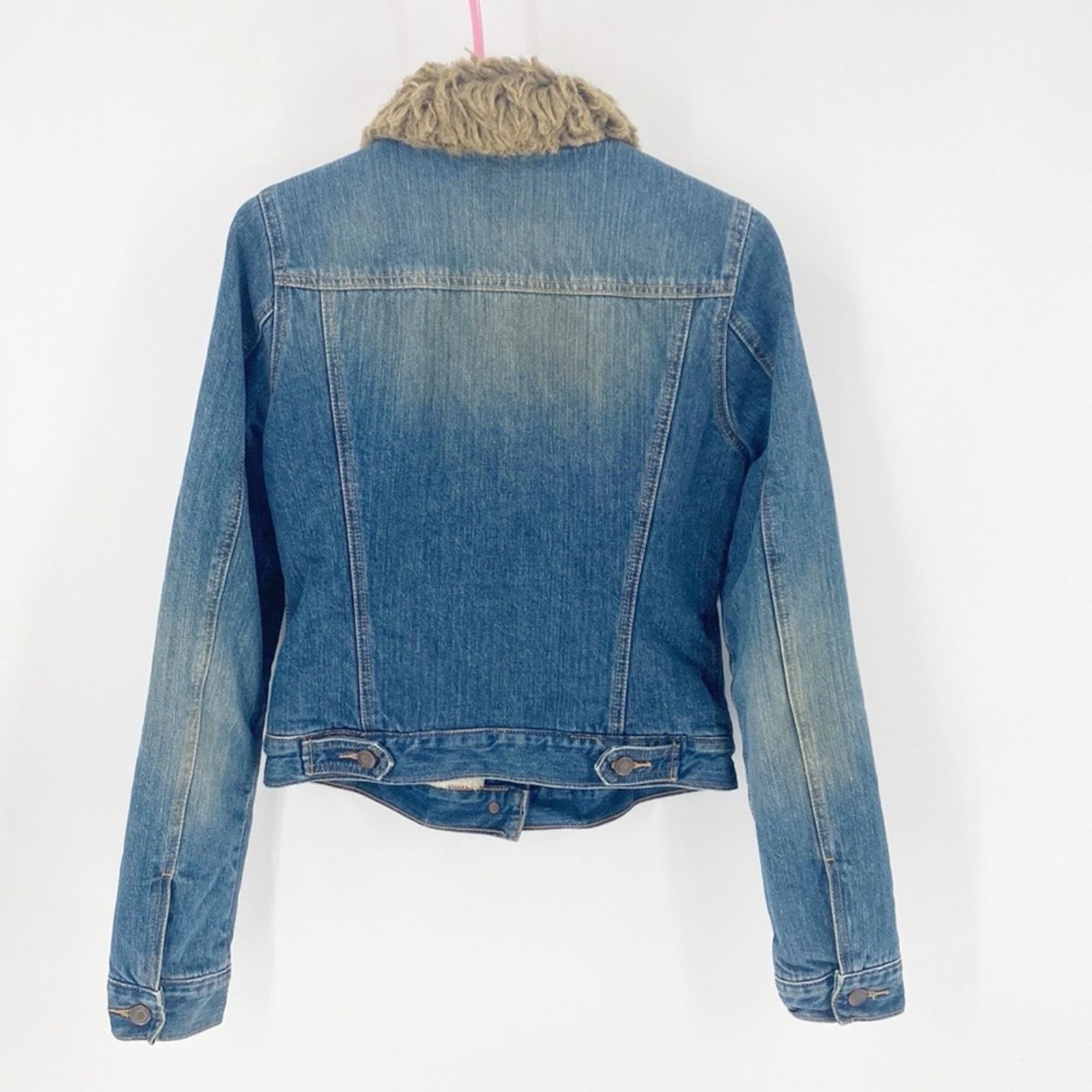 Abercrombie & Fitch Abercrombie & Fitch denim faux fur collar lined Y2K jacket Size M / US 6-8 / IT 42-44 - 2 Thumbnail