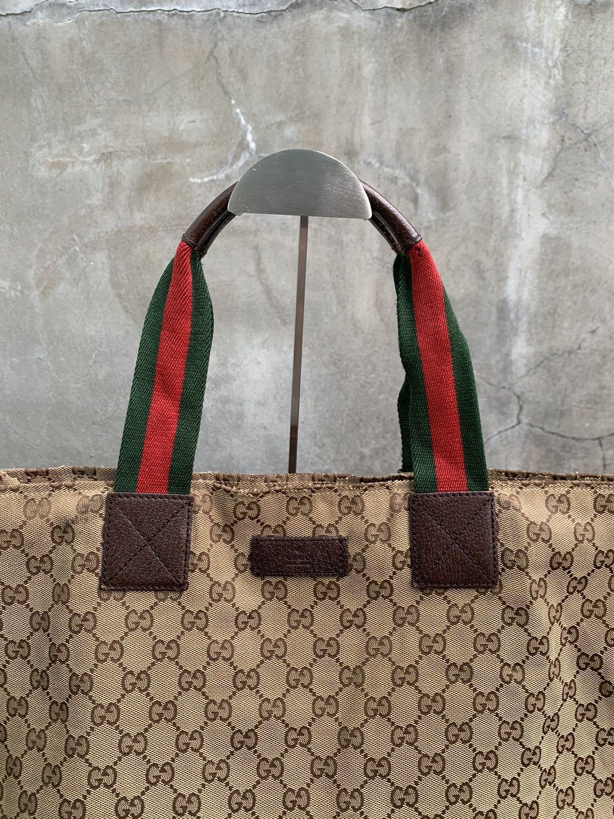 Gucci GG Canvass Web Handle Tote Bag Size ONE SIZE - 4 Thumbnail