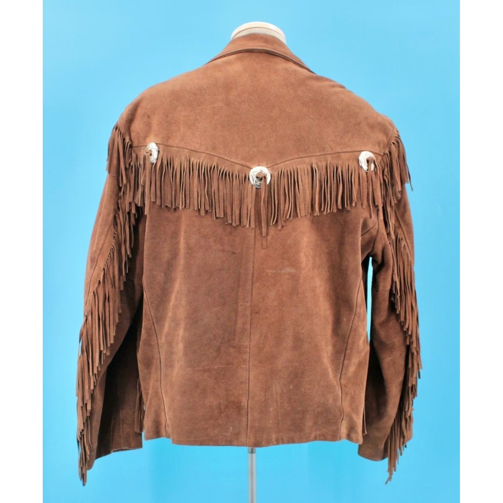 Vintage VINTAGE Excelled 70s Suede Fringe Jacket L Brown Mens Size US L / EU 52-54 / 3 - 4 Thumbnail