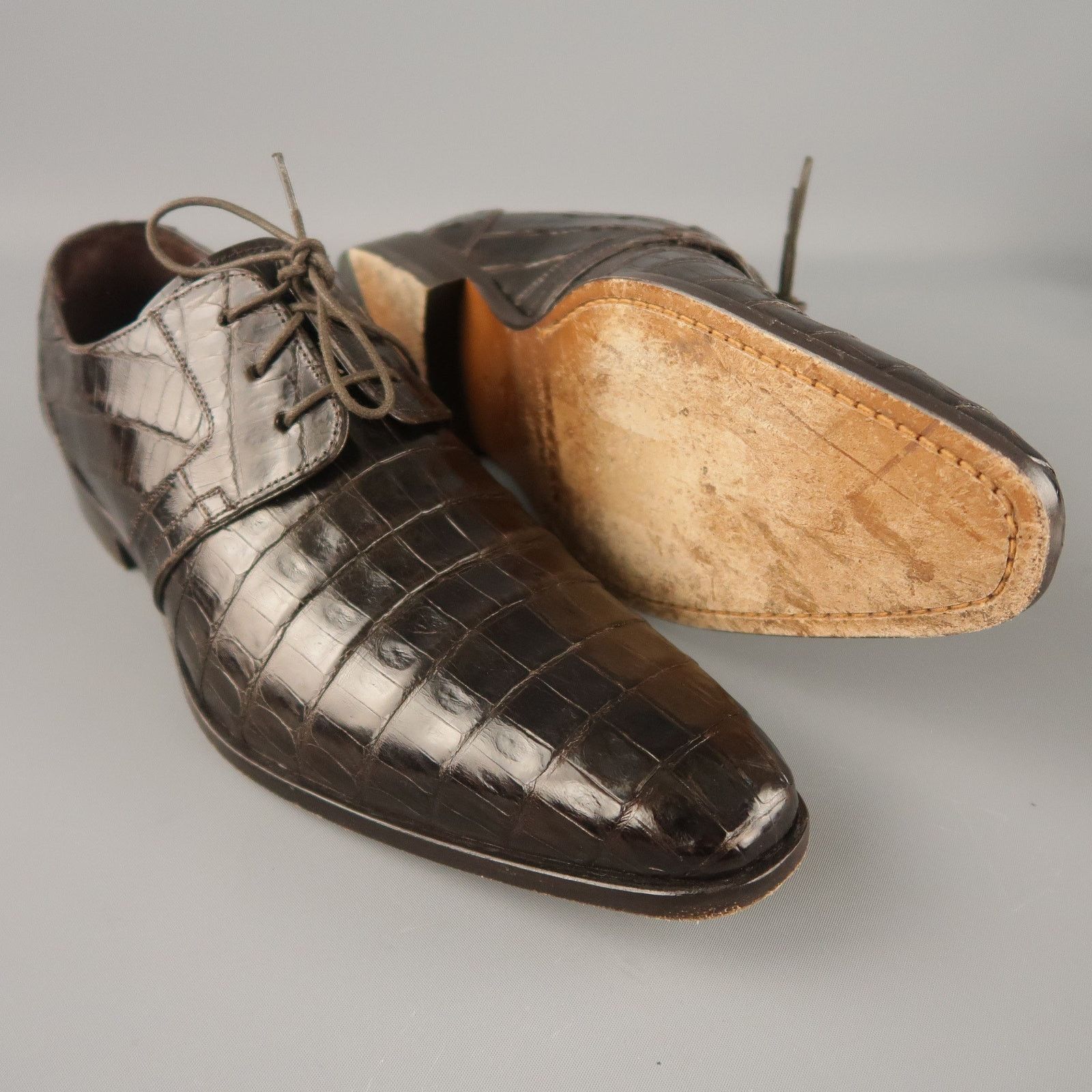 Mezlan MEZLAN Size 9 Brown Textured Lace Up Lace Up Shoes Size US 9 / EU 42 - 3 Thumbnail