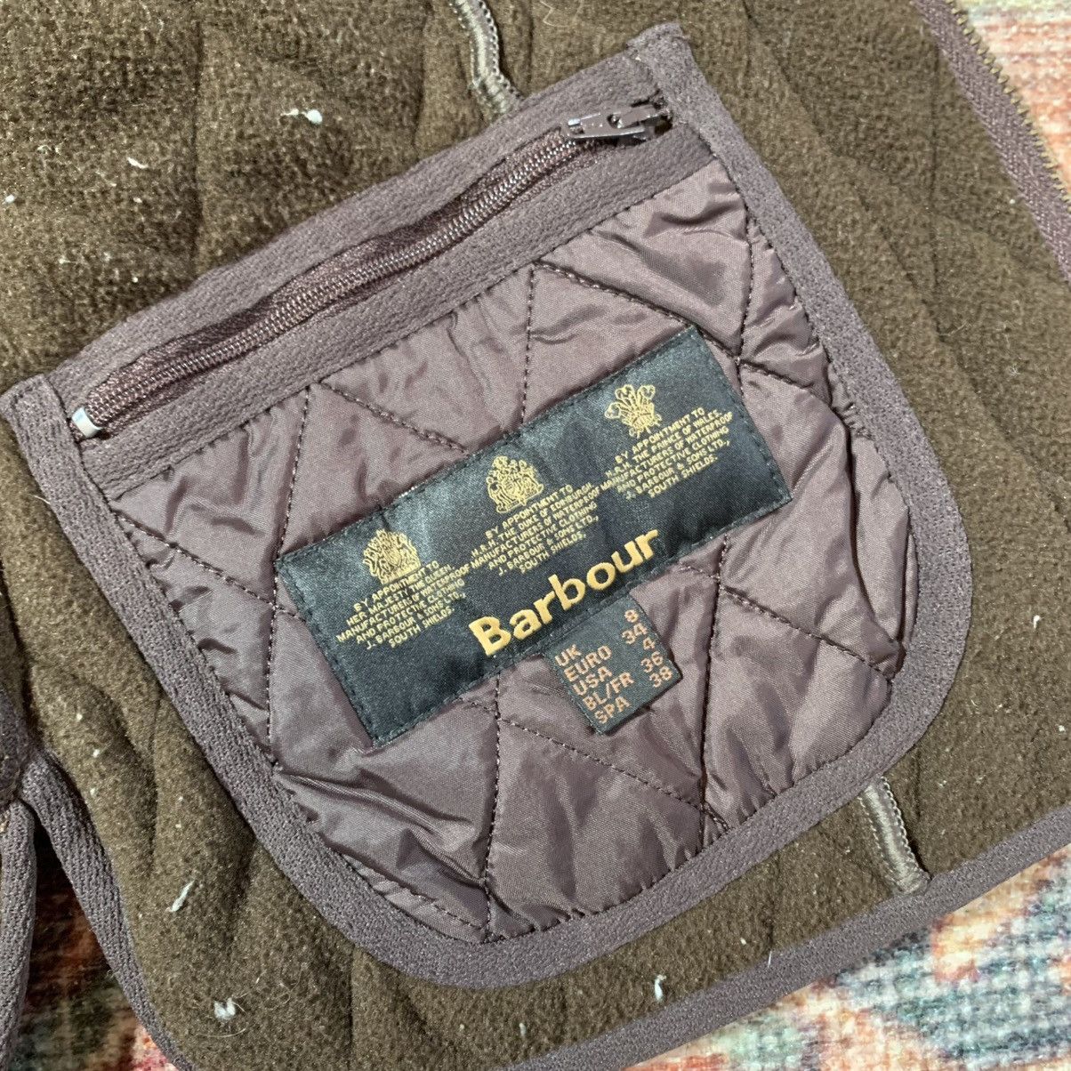 Barbour Barbour Womens Fleece Betty Liner Size S / US 4 / IT 40 - 4 Thumbnail