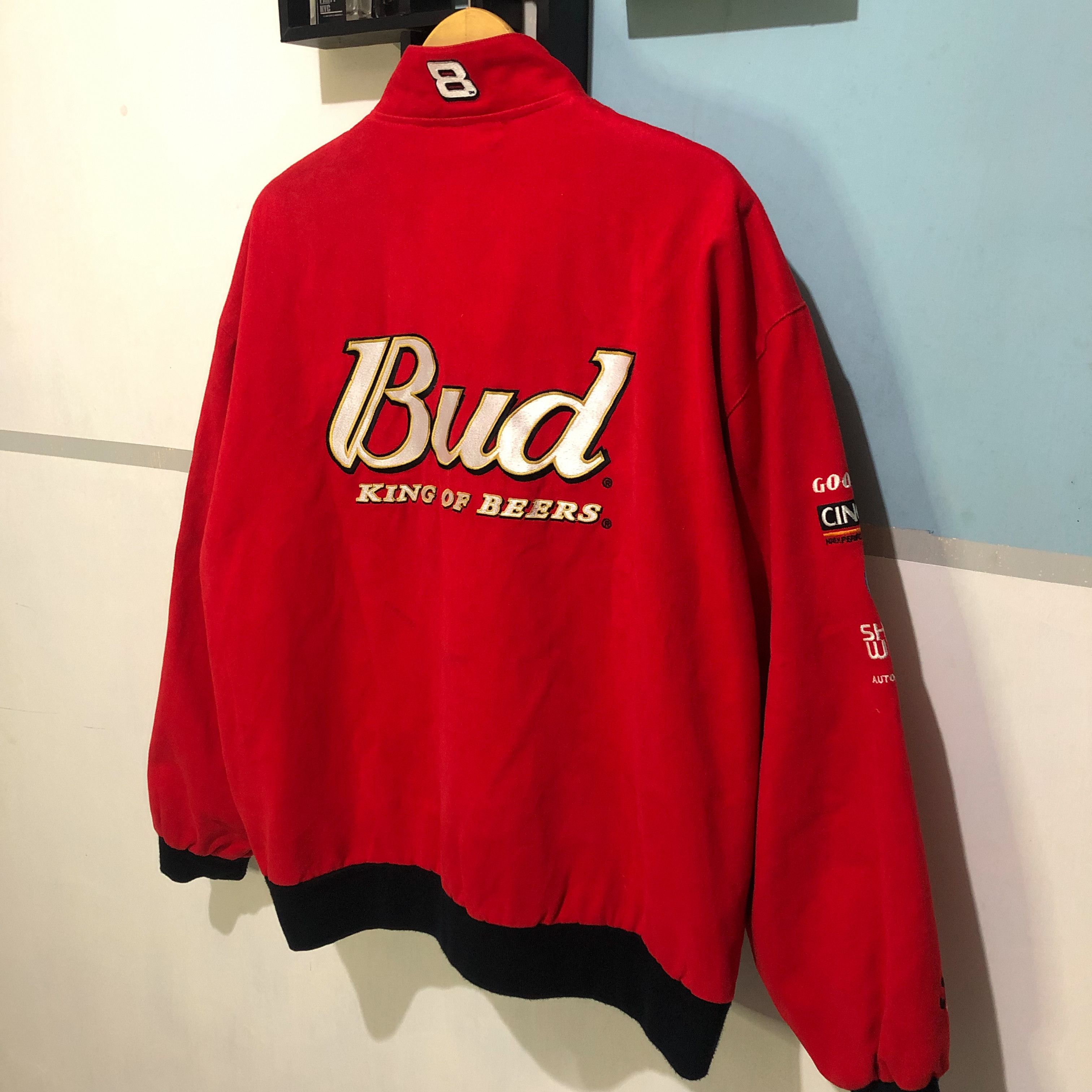 Chase Authentics Vintage Dale Earnhardt Budweiser Nascar Jacket Size US XL / EU 56 / 4 - 16 Thumbnail