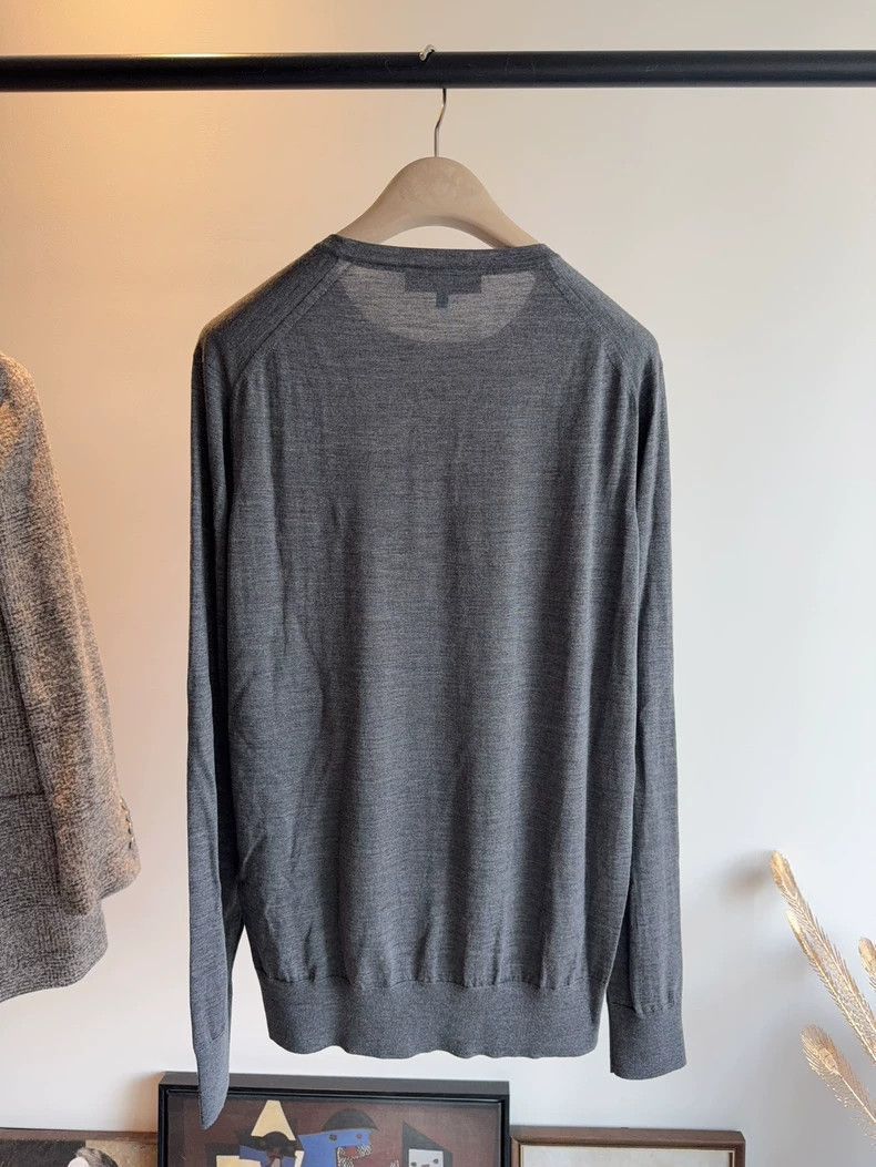 Loro Piana Loro Piana Men's Wool Knit Sweater Size US L / EU 52-54 / 3 - 3 Thumbnail