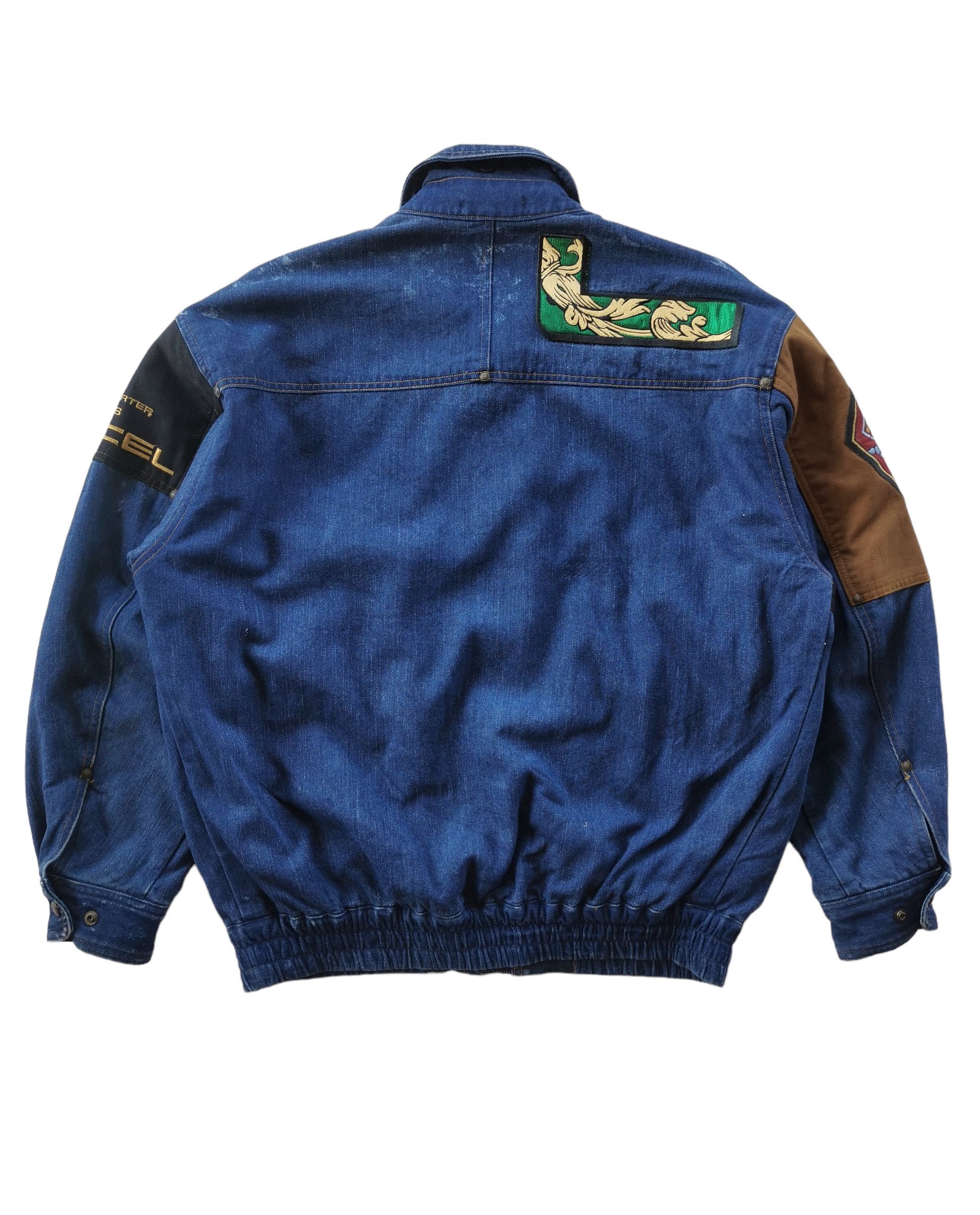 Japanese Brand × Lancel × Vintage Vintage Lancel Paris Embroidery Patchwork Denim Jacket Size US L / EU 52-54 / 3 - 6 Thumbnail