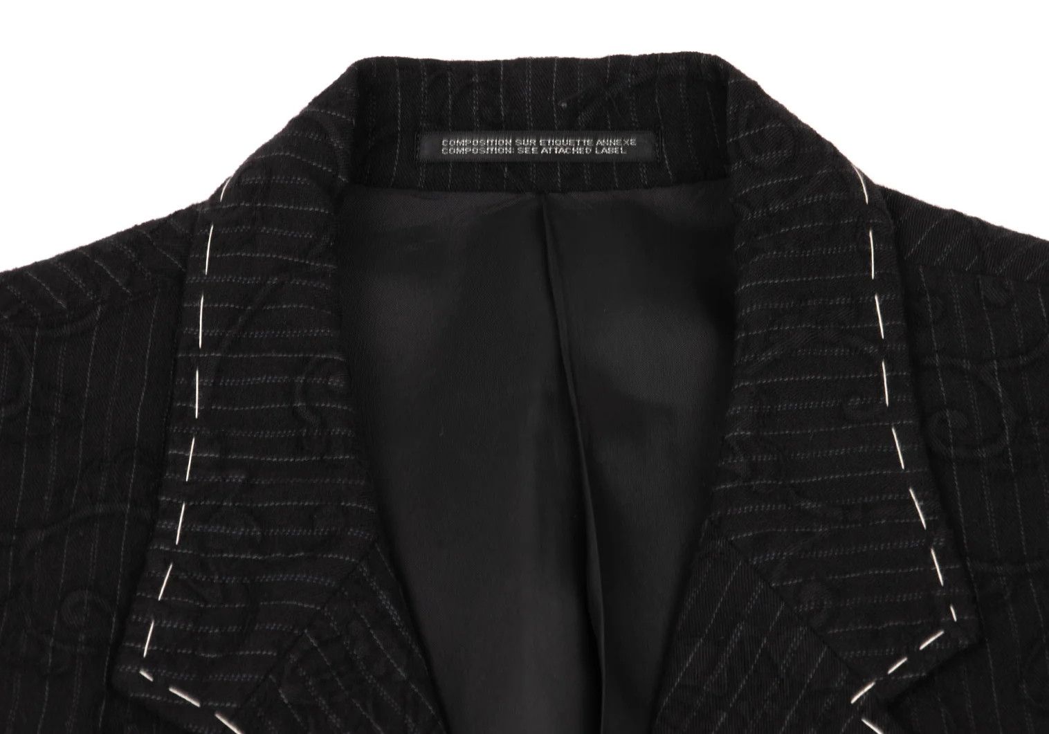 Yohji Yamamoto Yohji Yamamoto Wool Pinstripe Jacket Size US M / EU 48-50 / 2 - 3 Thumbnail