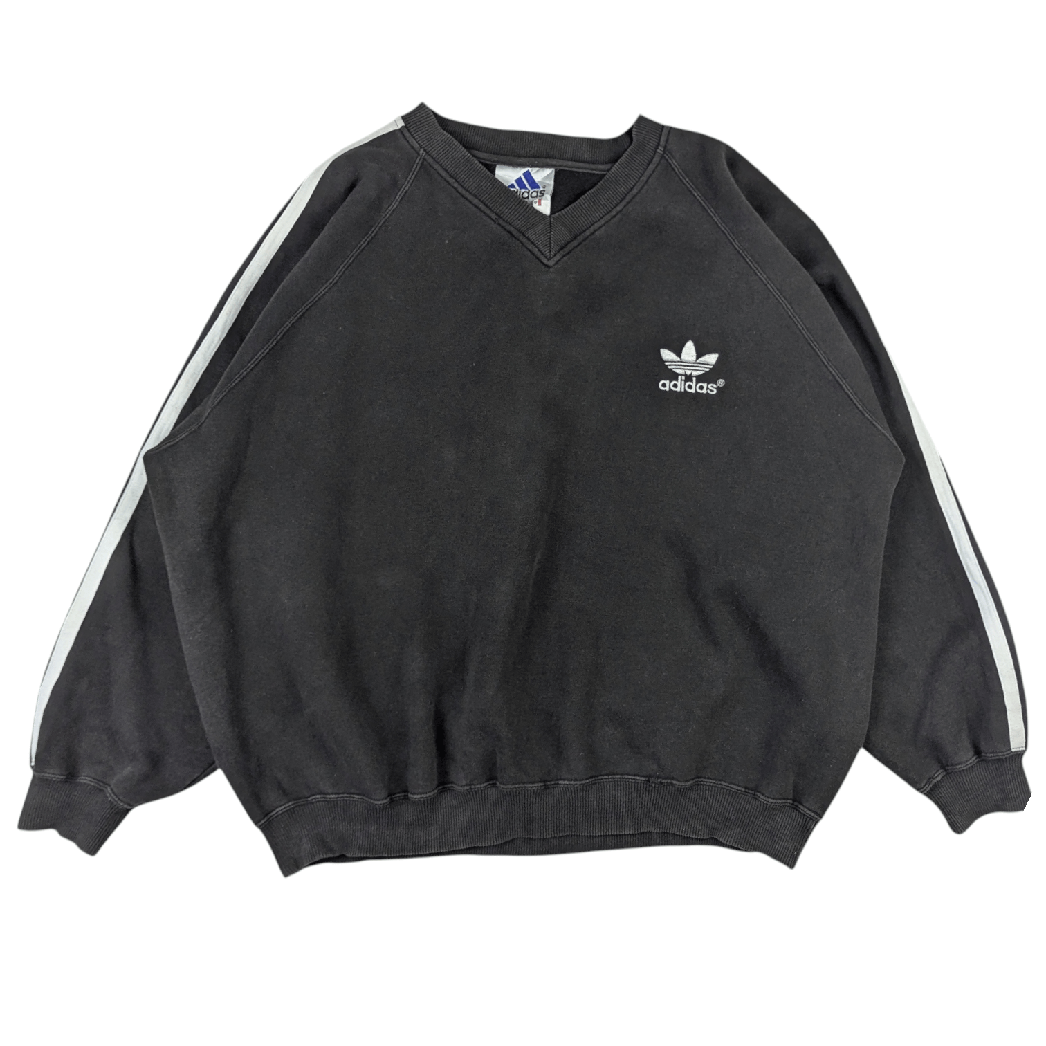 Adidas Vintage 90's ADIDAS Trefoil Oversize Jumper Sweatshirt Size US XL / EU 56 / 4 - 4 Thumbnail