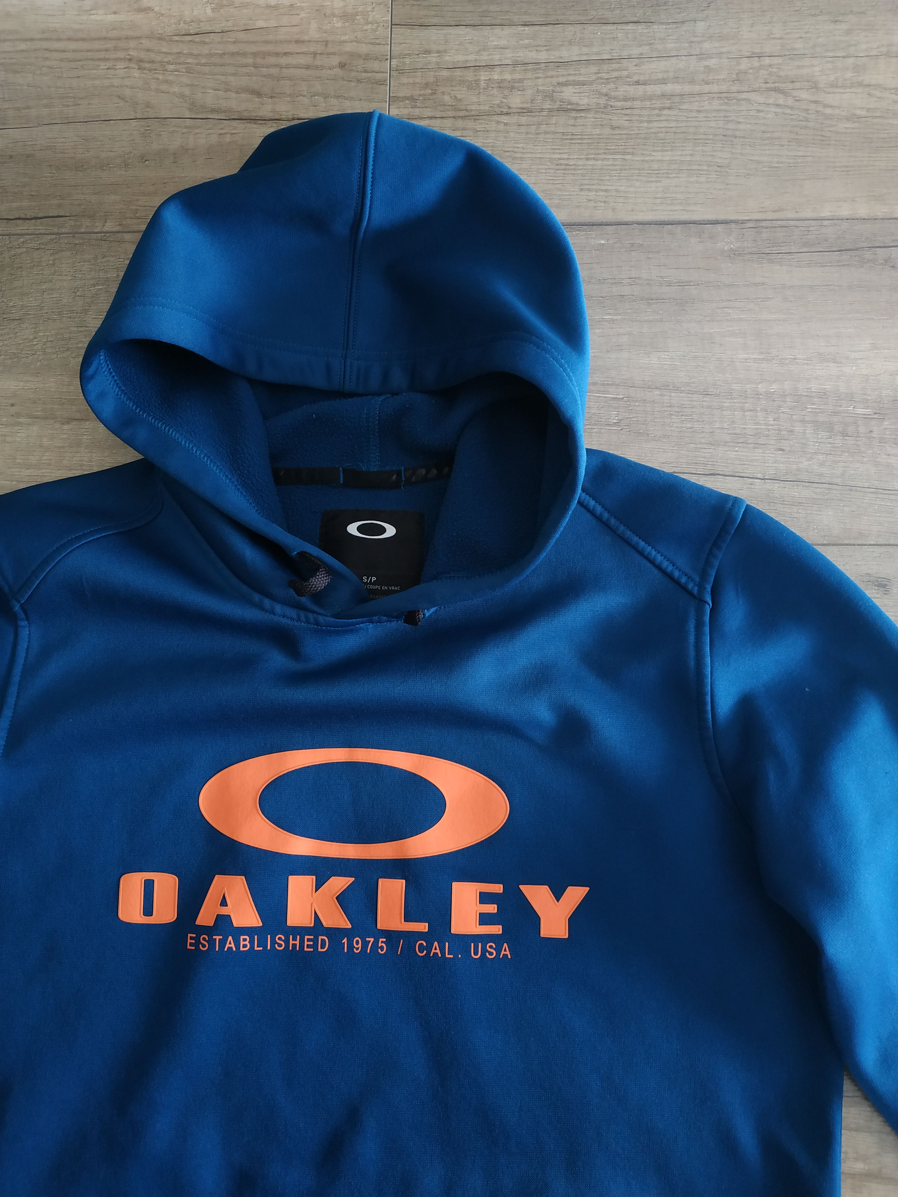 Oakley OAKLEY Men's Big Logo Navy Hoodie Sweatshirt, s. SMALL Size US S / EU 44-46 / 1 - 5 Thumbnail