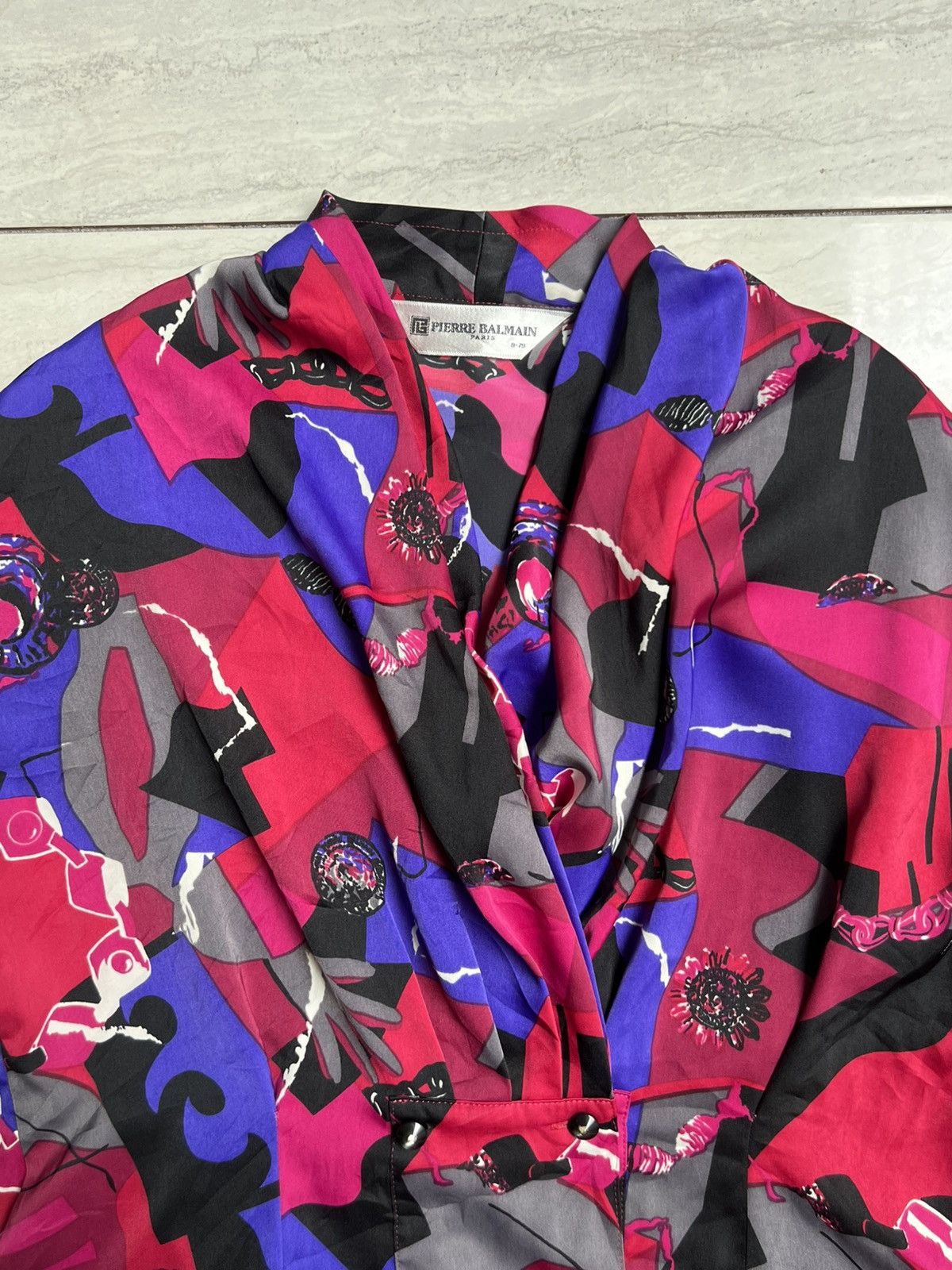 Pierre Balmain Pierre Balmain Paris Motive Blouse Size XS / US 0-2 / IT 36-38 - 3 Thumbnail