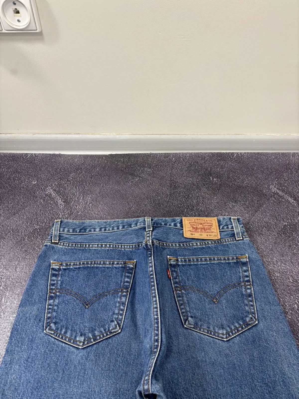 Levi's × Vintage Vintage 90s Levi's 521 American Blue Denim Baggy Jeans Size US 38 / EU 54 - 5 Thumbnail