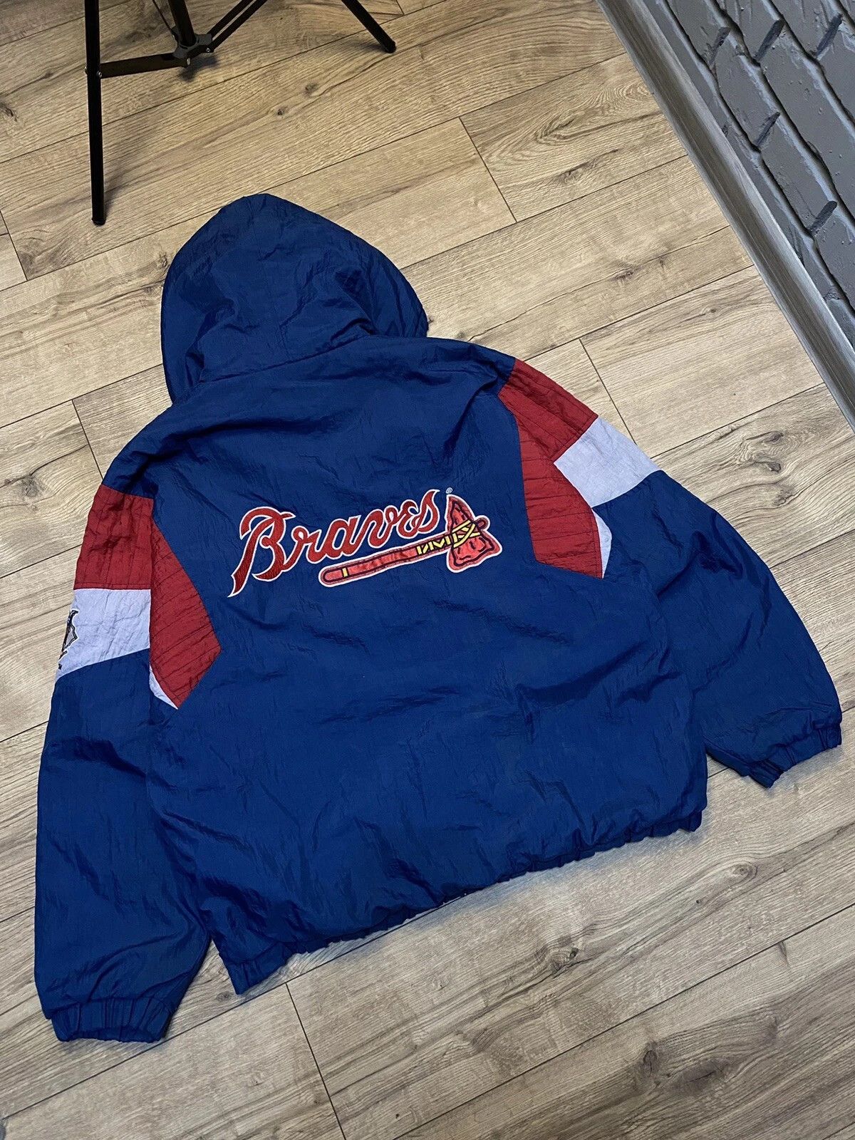 Other Atlanta Braves vintage 90's Starter HEAVY jacket / HOOD Size US L / EU 52-54 / 3 - 2 Thumbnail