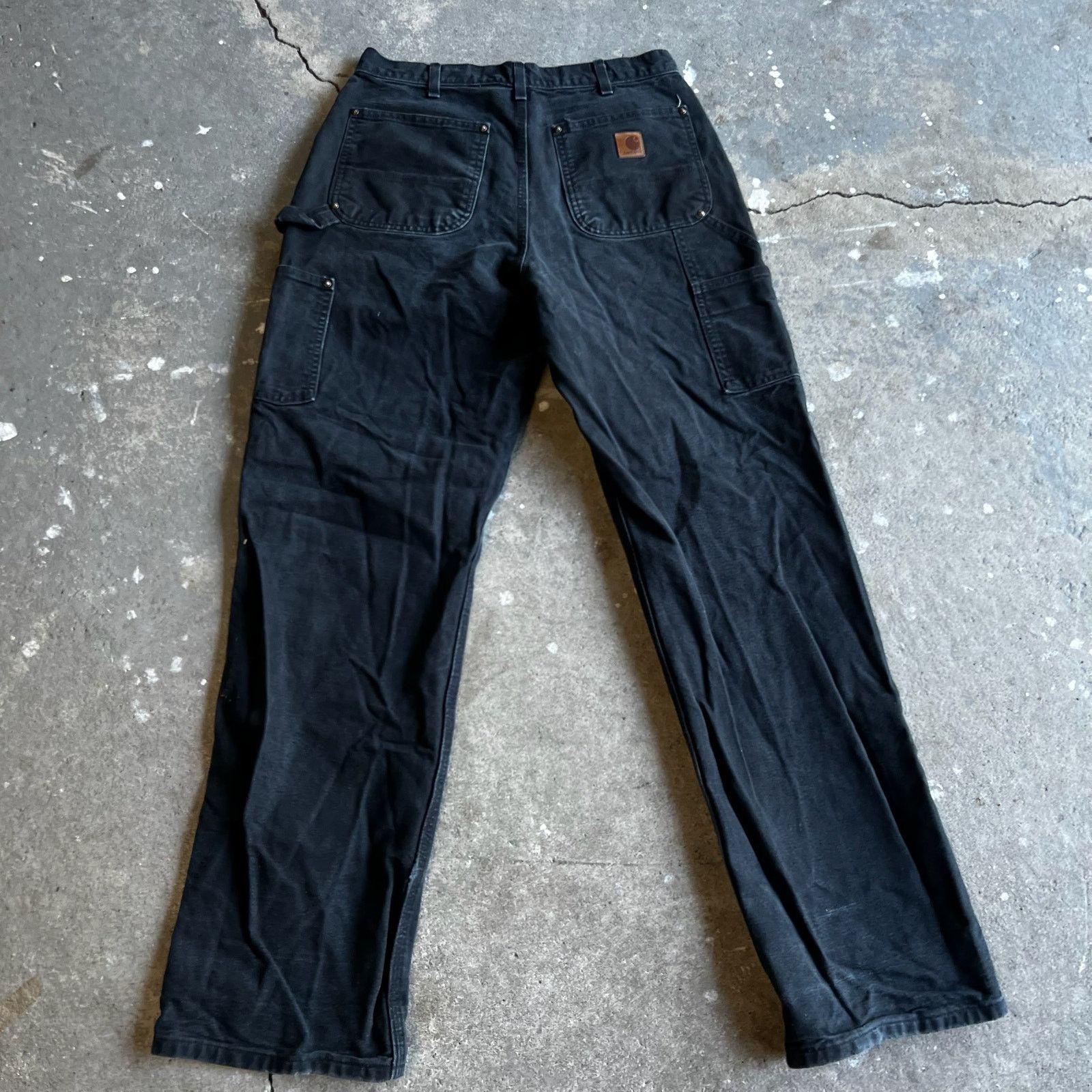 Carhartt × Vintage Carhartt faded black double knee work wear carpenter pants Size US 30 / EU 46 - 3 Thumbnail