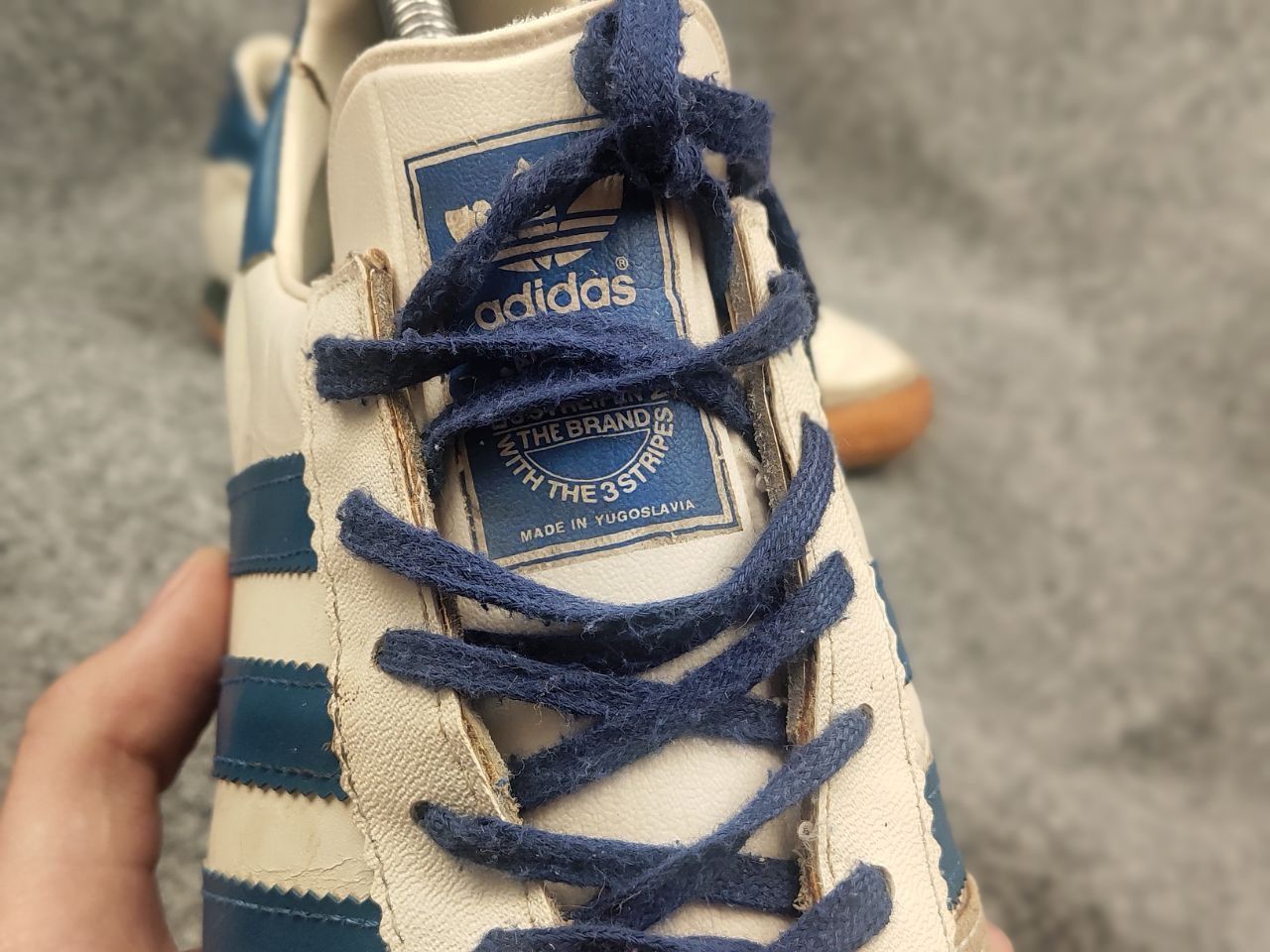 Adidas Rare Vintage 70's Adidas ROM Leather Sneakers Yugoslavia Size US 6 / EU 39 - 20 Thumbnail