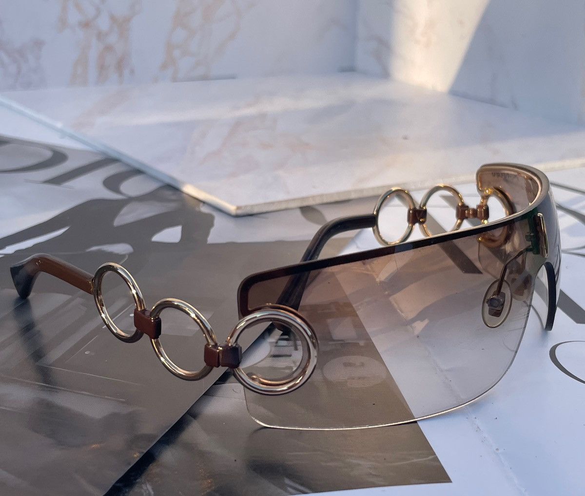 Yves Saint Laurent Yves Saint Laurent vintage sunglasses YSL 6114S Size ONE SIZE - 9 Thumbnail