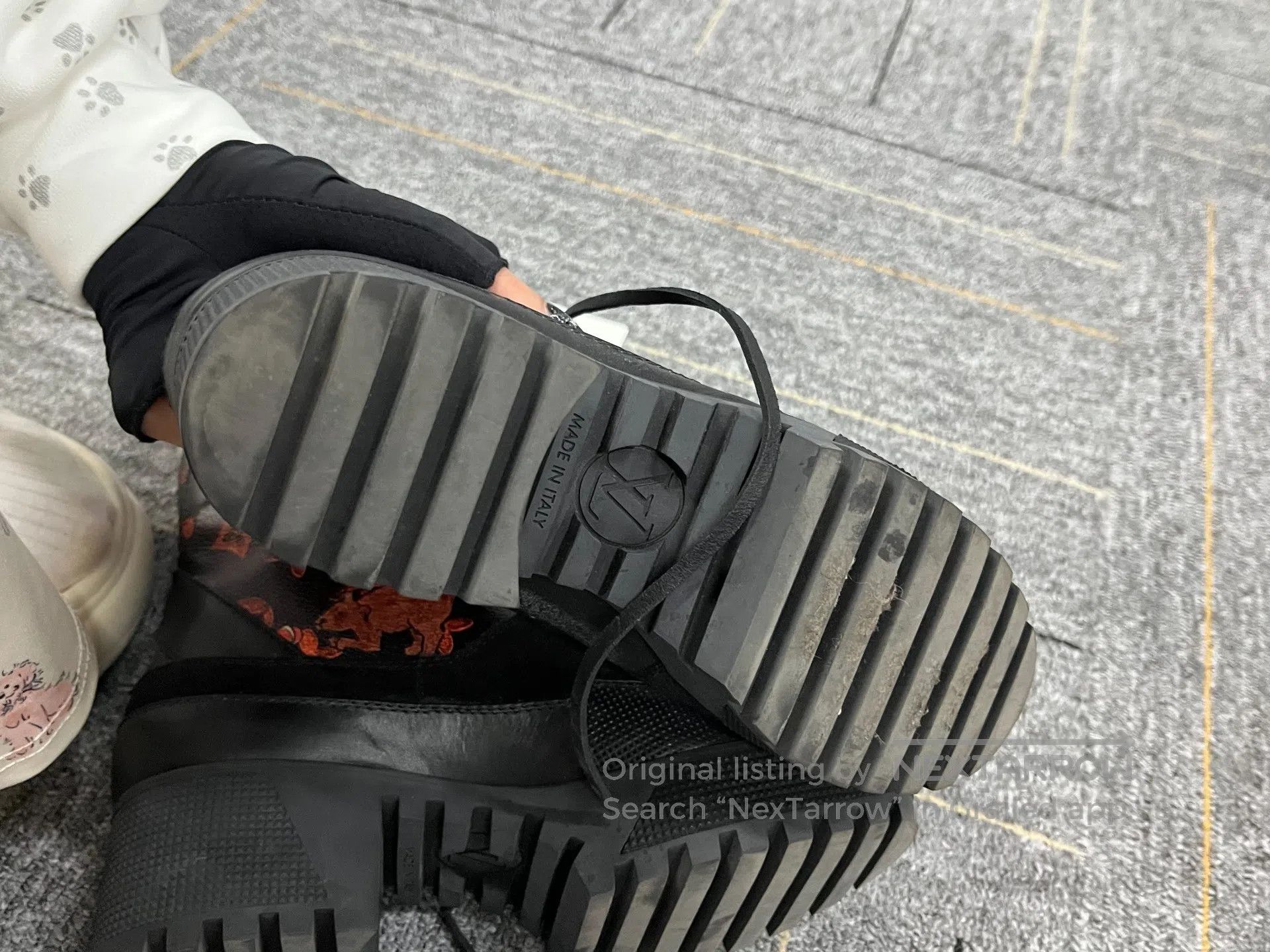 Louis Vuitton Louis Vuitton Black and Red Animal Print Series| Size US 4.5 / IT 34.5 - 6 Thumbnail
