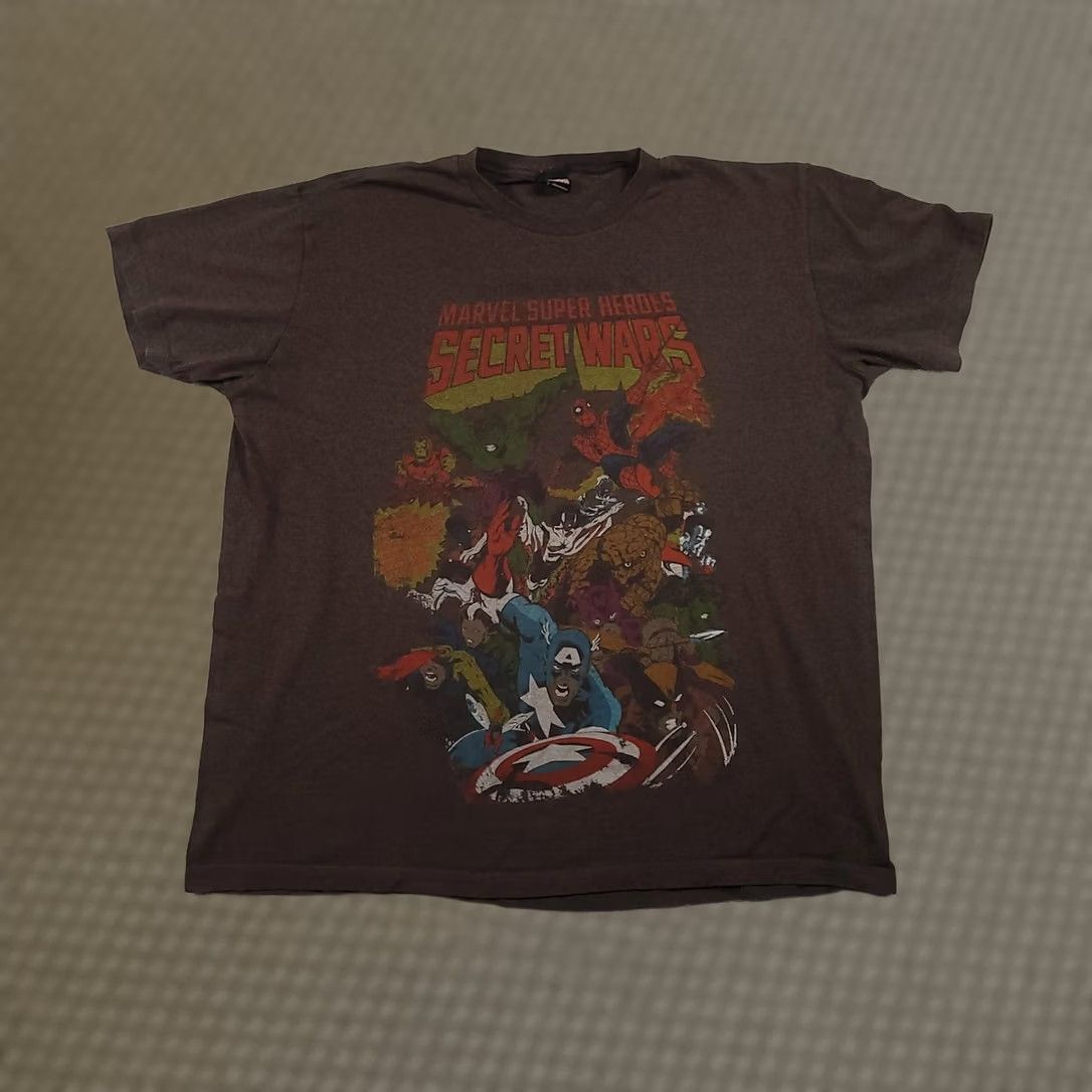 Vintage VINTAGE Marvel Super Heroes Secret Wars Shirt Mens XL Brown Graphic Mad Engine Size US XL / EU 56 / 4 - 1 Thumbnail