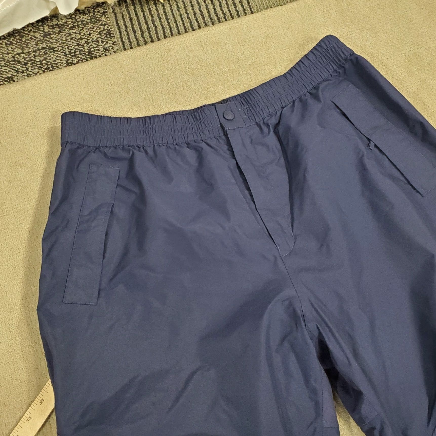 Vintage Cabela's Pants Mens 2XL Blue Windbreaker Outdoor Hunting Fishing Nylon Regular Straight Inseam 30 Ankle Zip Lightweight Gore Tex Size US 39 - 2 Thumbnail