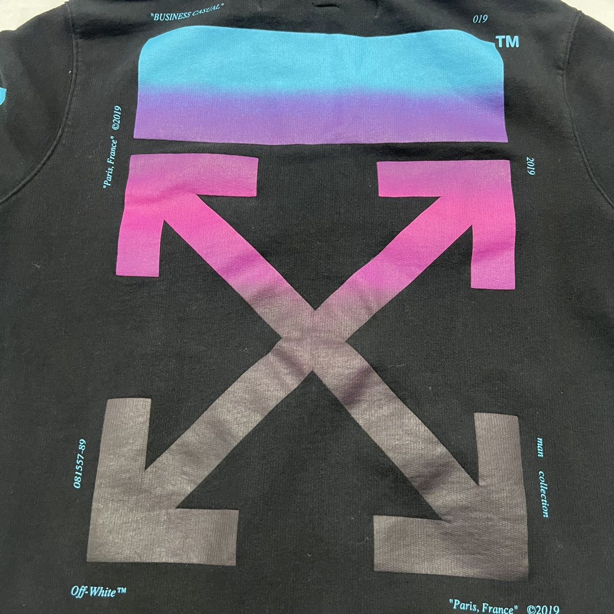 Off-White OFF-WHITE FW18 DIAGONALGRADIENT ZIP-UP HOODIE Size US M / EU 48-50 / 2 - 4 Thumbnail