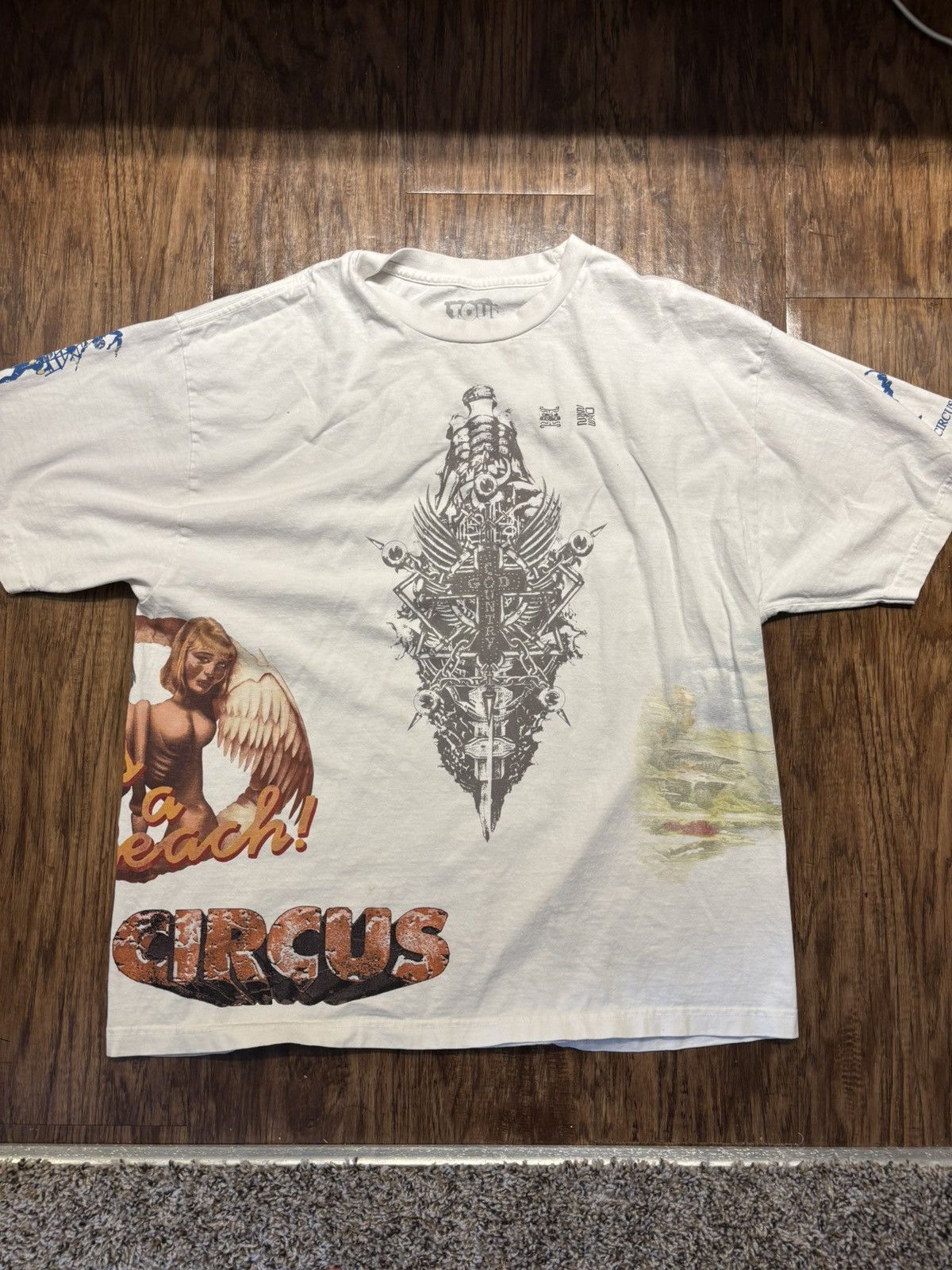 Travis Scott Travis Scott Circus Maximus Tour Tee Size US XL / EU 56 / 4 - 1 Thumbnail