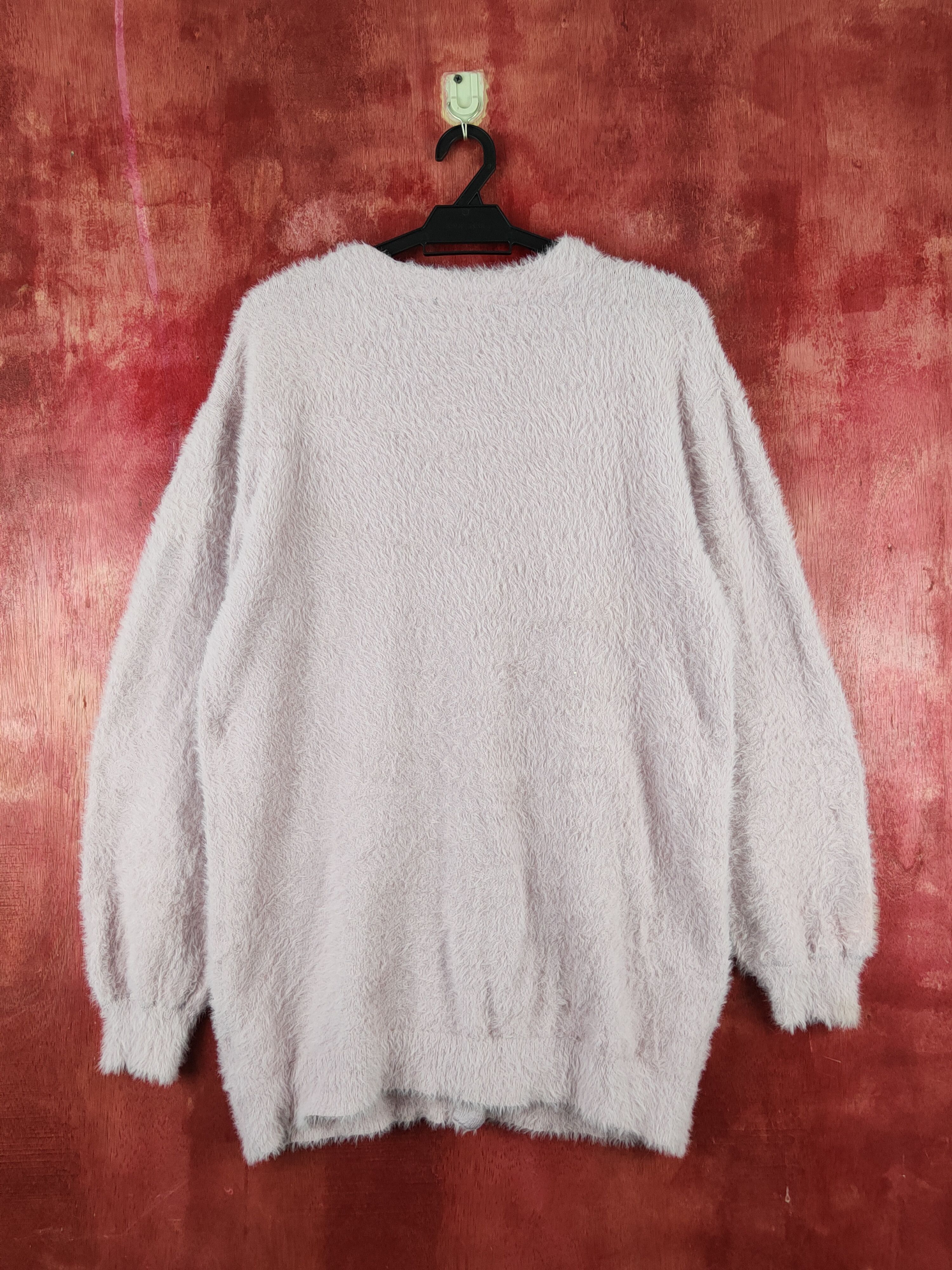 Japanese Brand × Vintage Ingni Purple Fur Mohair Knitwear Cardigan Size M / US 6-8 / IT 42-44 - 8 Thumbnail