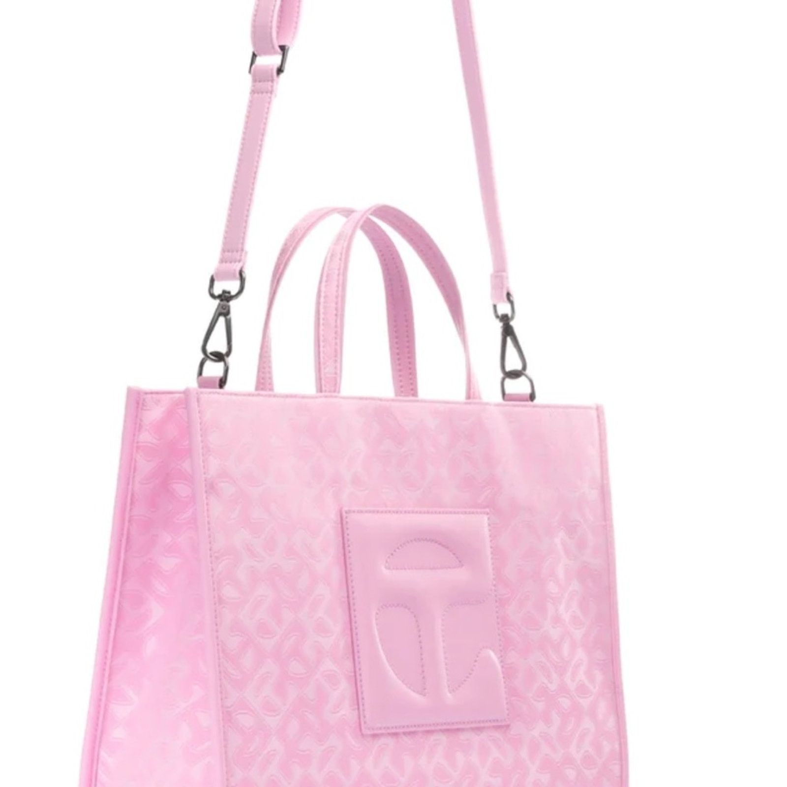 Telfar Telfar NWT pink jacquard Ltd edition medium shopper tote Size ONE SIZE - 3 Thumbnail