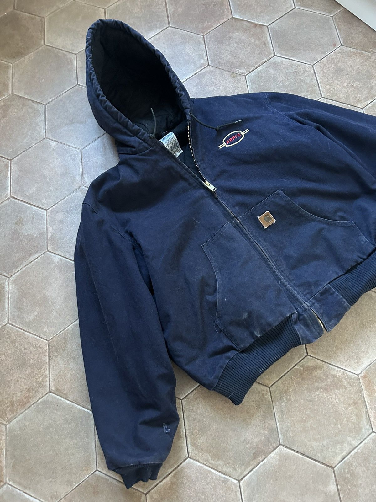 Carhartt Carhartt USA vintage hooded jacket MDT oversized Size US XXL / EU 58 / 5 - 2 Thumbnail