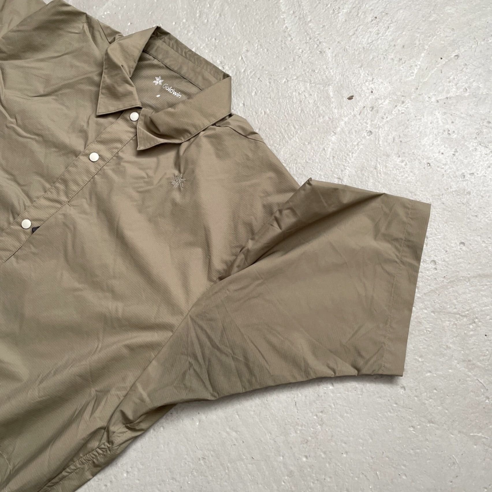 Goldwin Goldwin Japan (GM54105) Pertex Double Cloth Hike Shirt Nylon Outdoor Camp 2 (M) Shirt Adult Medium Nylon Outdoor Hiking 90s Theme Mens Size US XS / EU 42 / 0 - 7 Thumbnail