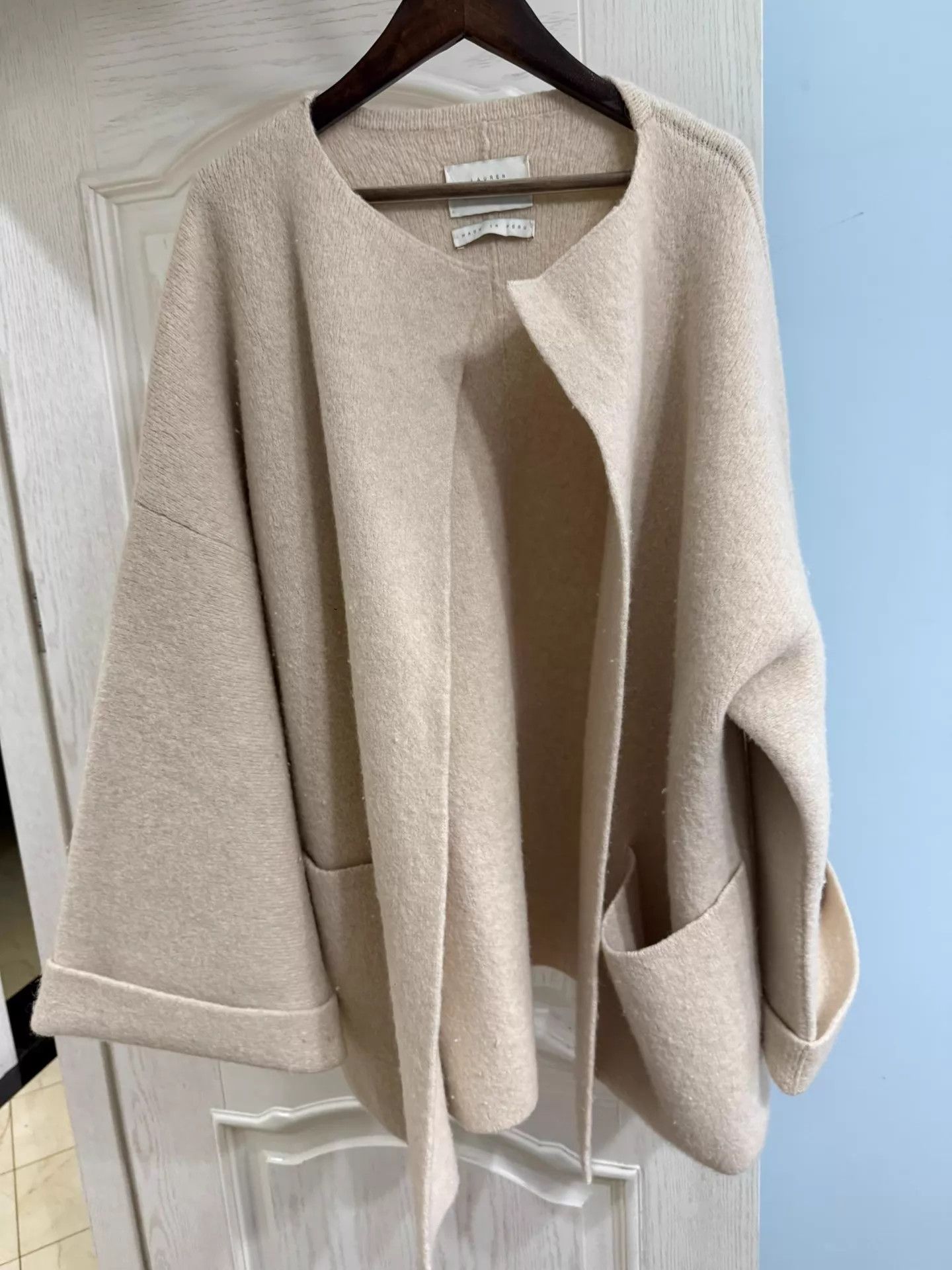 Lauren Manoogian Lauren Manoogian Alpaca Knit Heavy Coat Chic Casual 9/10 Size S / US 4 / IT 40 - 1 Thumbnail