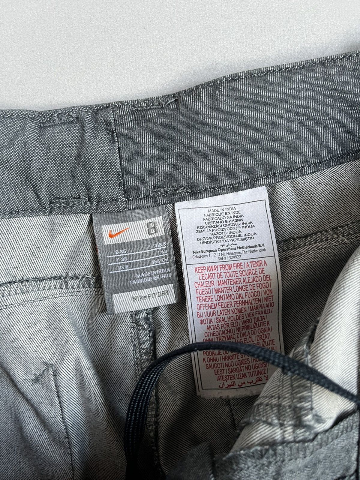 Nike Nike Fit Dry Y2K 2000s Women Carpenter Grey Pants Size 28" / US 6 / IT 42 - 3 Thumbnail