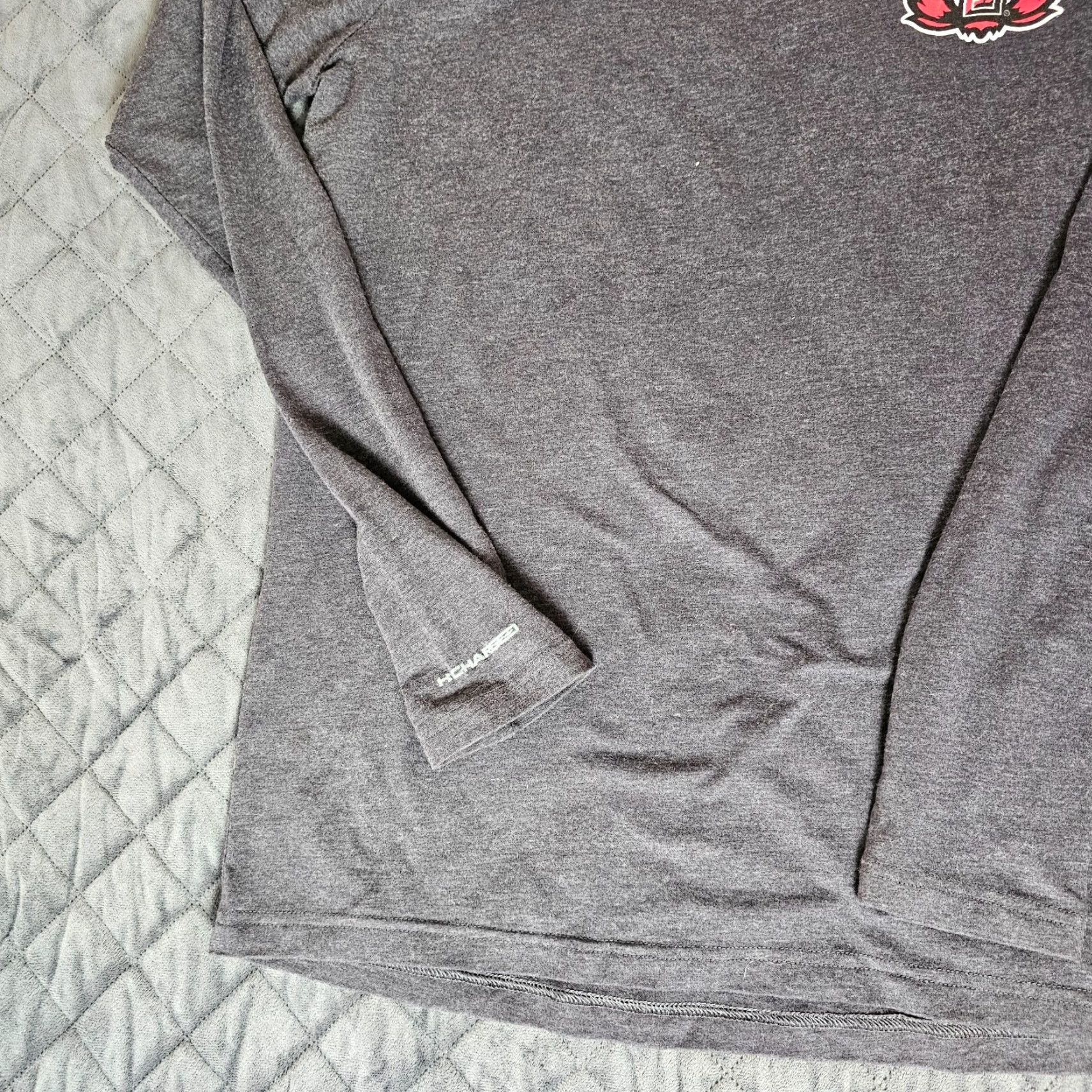 Under Armour UNDER ARMOUR LOOSE Men's Long Sleeve 1/4 Zip Pullover Sweater Gray Texas Tech Pullover Mock Neck Activewear Casual 1/4 Zip Size US M / EU 48-50 / 2 - 4 Thumbnail