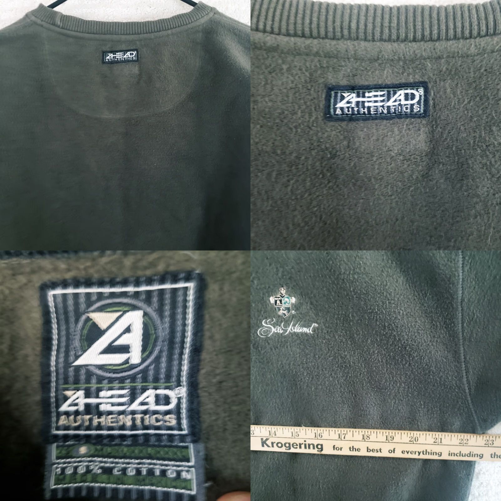 Vintage VINTAGE Sea Island Golf Sweatshirt Mens S Green Crewneck Moleskin Cotton Script Logo Size US S / EU 44-46 / 1 - 9 Thumbnail