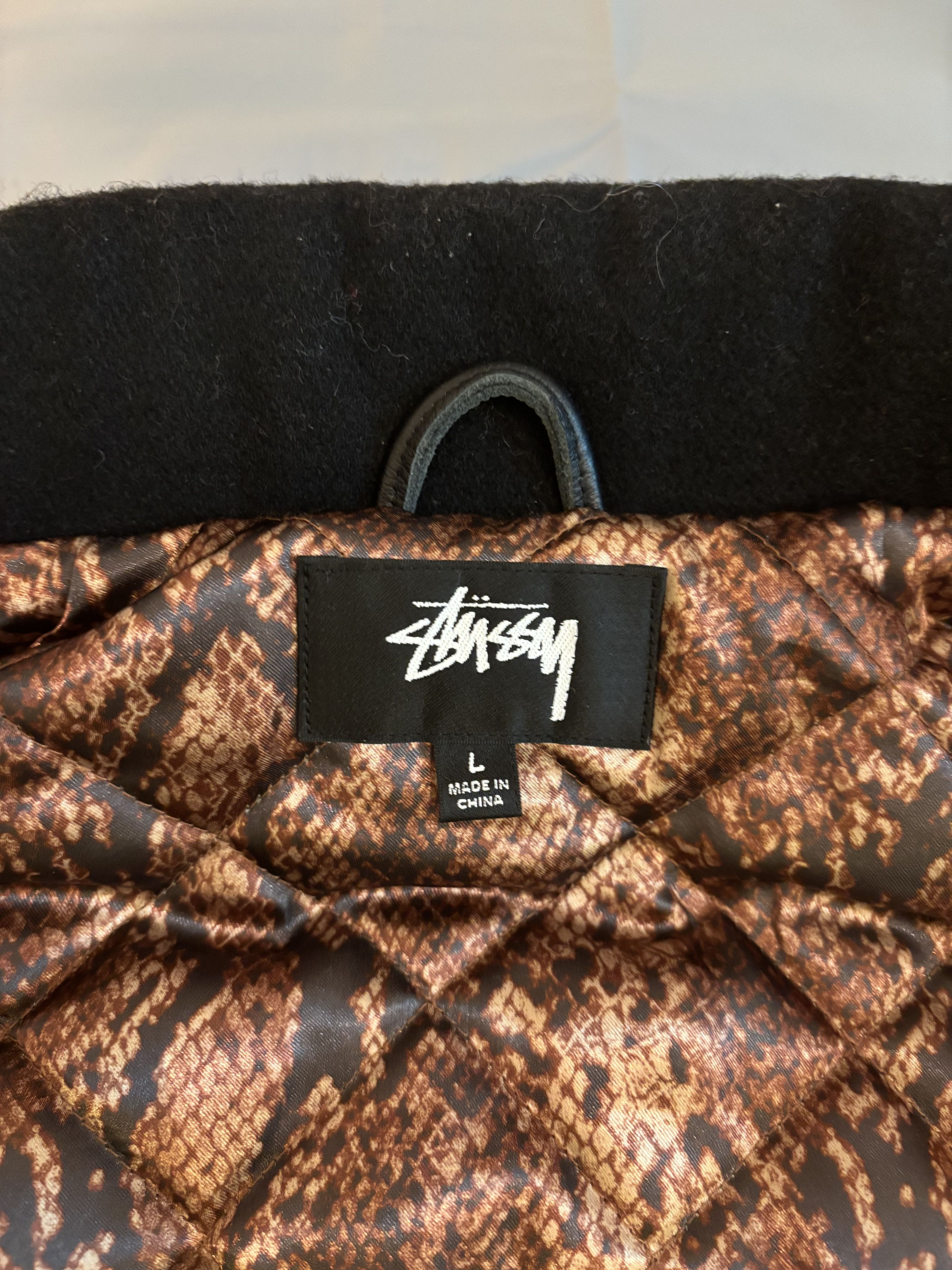 Stussy Veste teddy bombers Varsity jacket en laine Stussy 80 noir Size US L / EU 52-54 / 3 - 9 Thumbnail