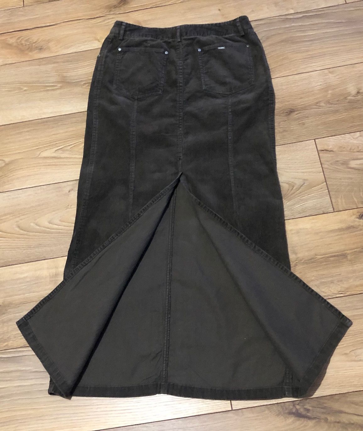 Other Long corduroy maxi skirt, brown, size M/38 Size 32" / US 10 / IT 46 - 6 Thumbnail