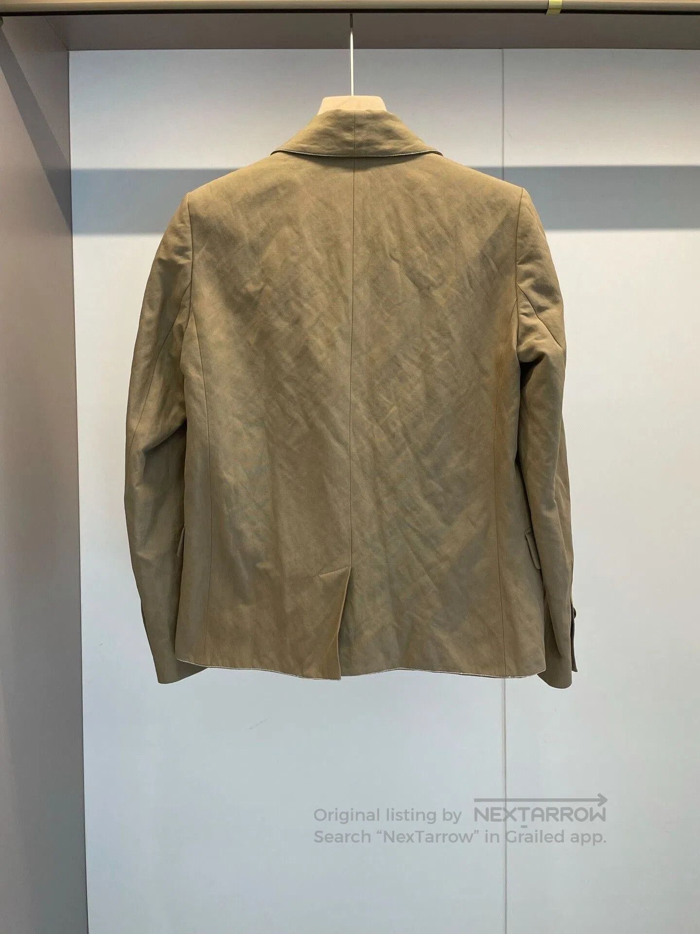 Brunello Cucinelli Brunello Cucinelli Camel Cotton Blazer. Size US S / EU 44-46 / 1 - 2 Thumbnail