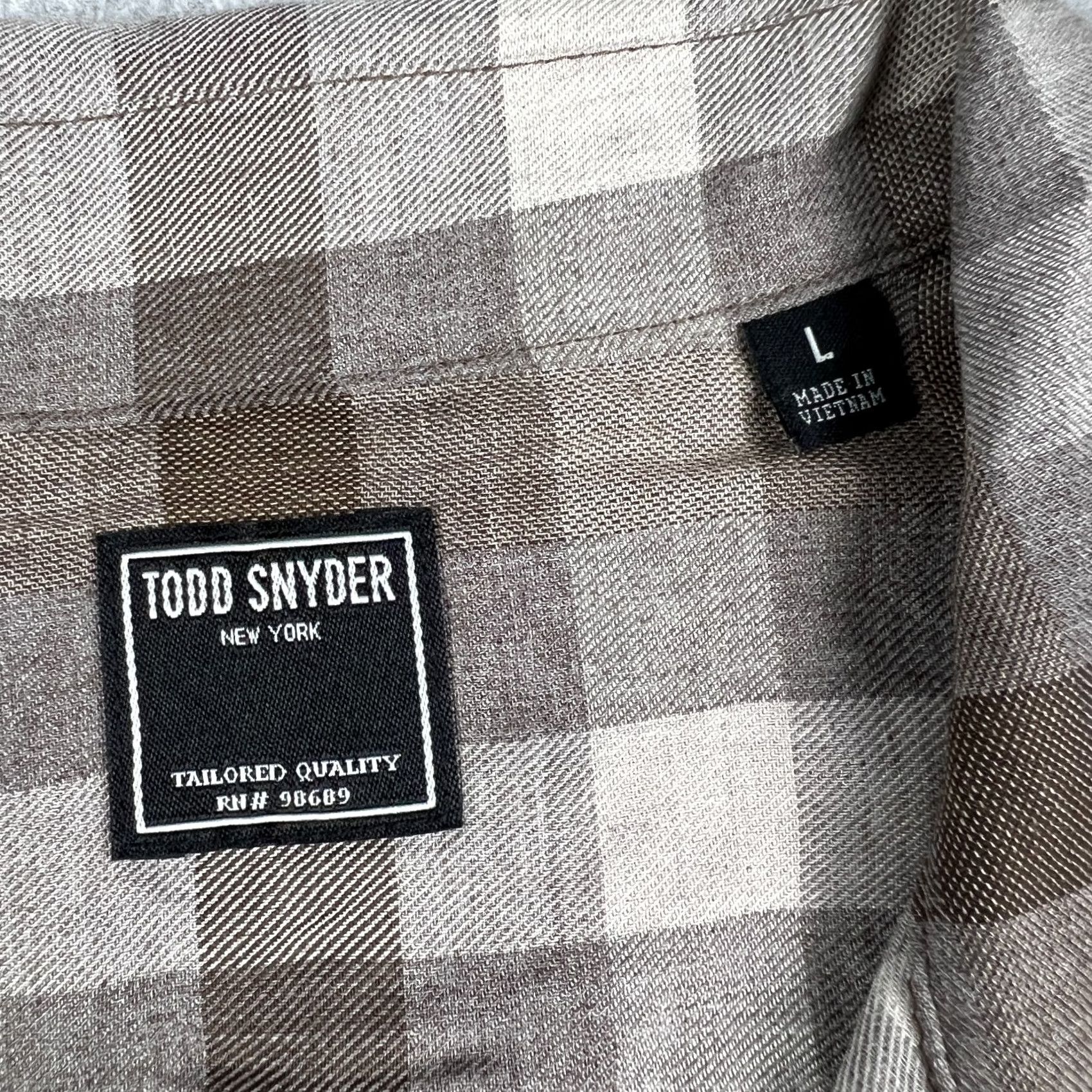 Todd Snyder Todd Snyder Button-Up Shirt Mens Beige Long Sleeve Camp Collar Velvet Size US L / EU 52-54 / 3 - 3 Thumbnail